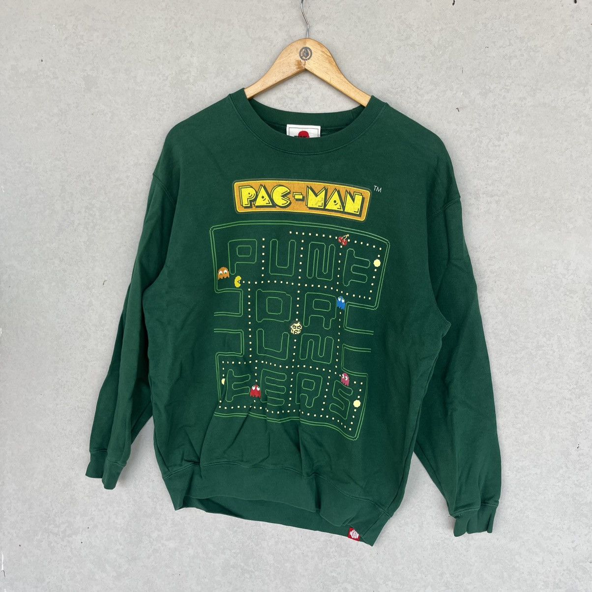 Other Vintage Punk Drunkers Pac-Man Green Sweatshirt Size M Size US M / EU 48-50 / 2 - 2 Thumbnail
