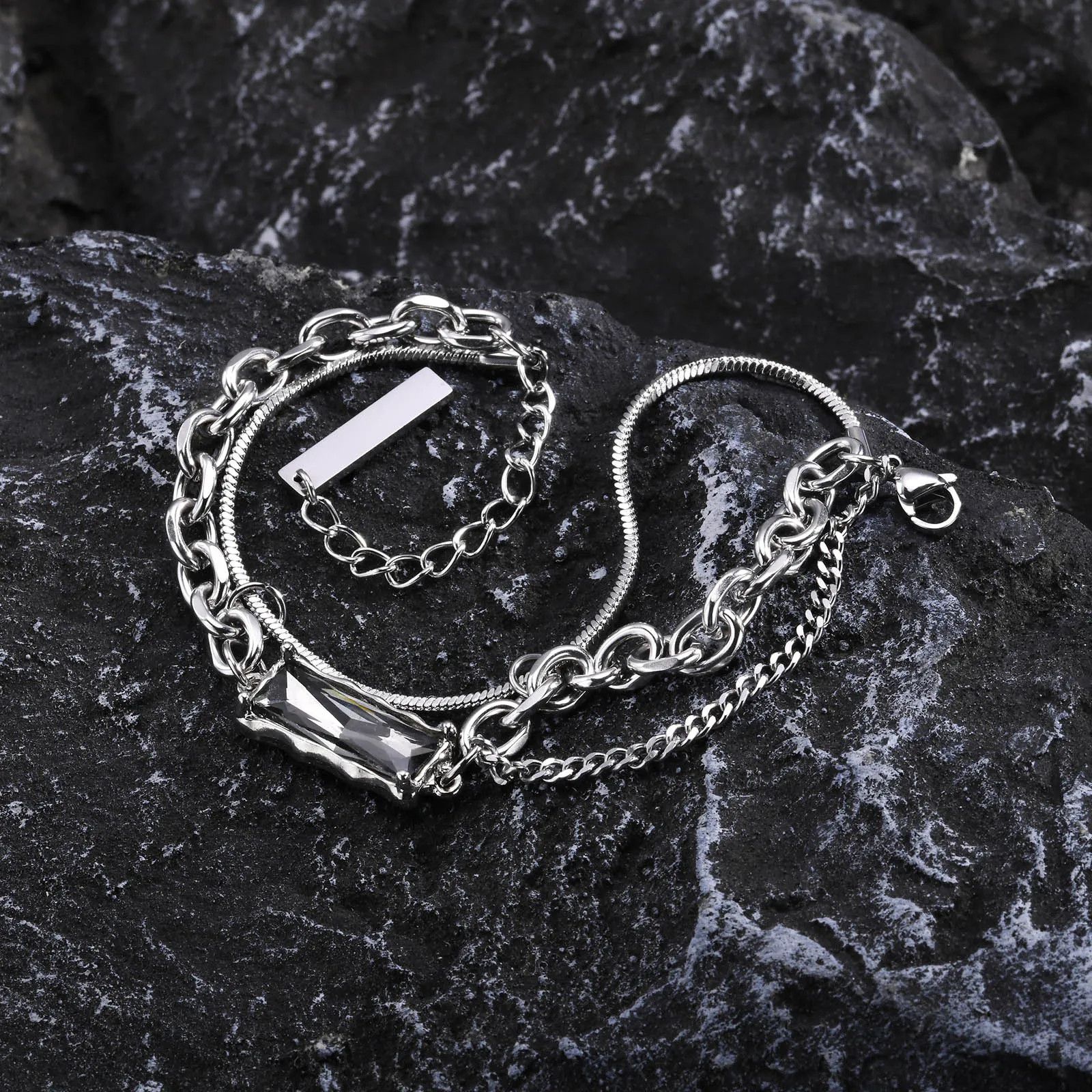 Jewelry × Vintage Layered Geometric Bracelet Size ONE SIZE - 5 Thumbnail