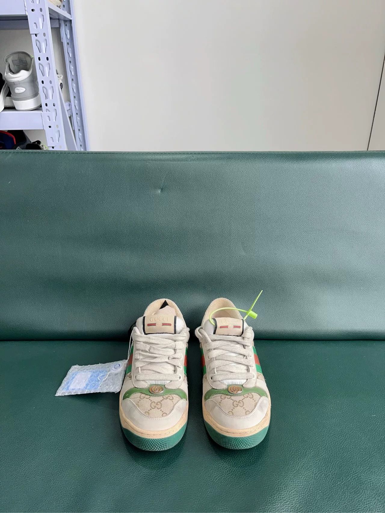 Gucci Gucci Red Green Dirty Shoes Size US 5 / IT 35 - 1 Thumbnail