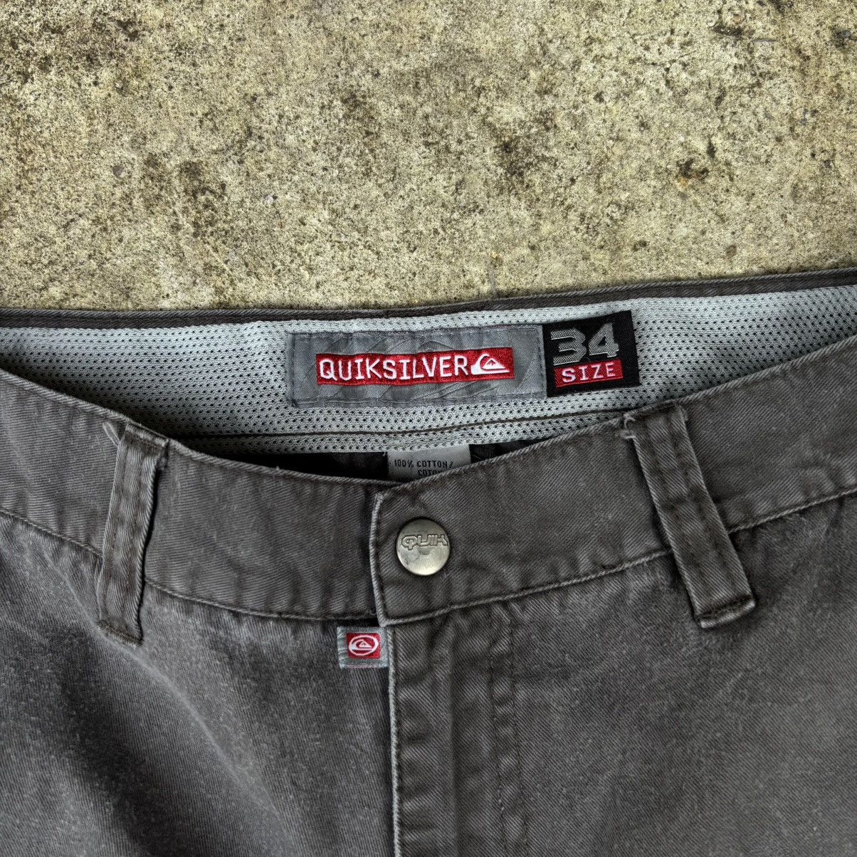 Quiksilver × Vintage Vintage Quiksilver FadeBrown Cargo Pants Size US 34 / EU 50 - 4 Thumbnail
