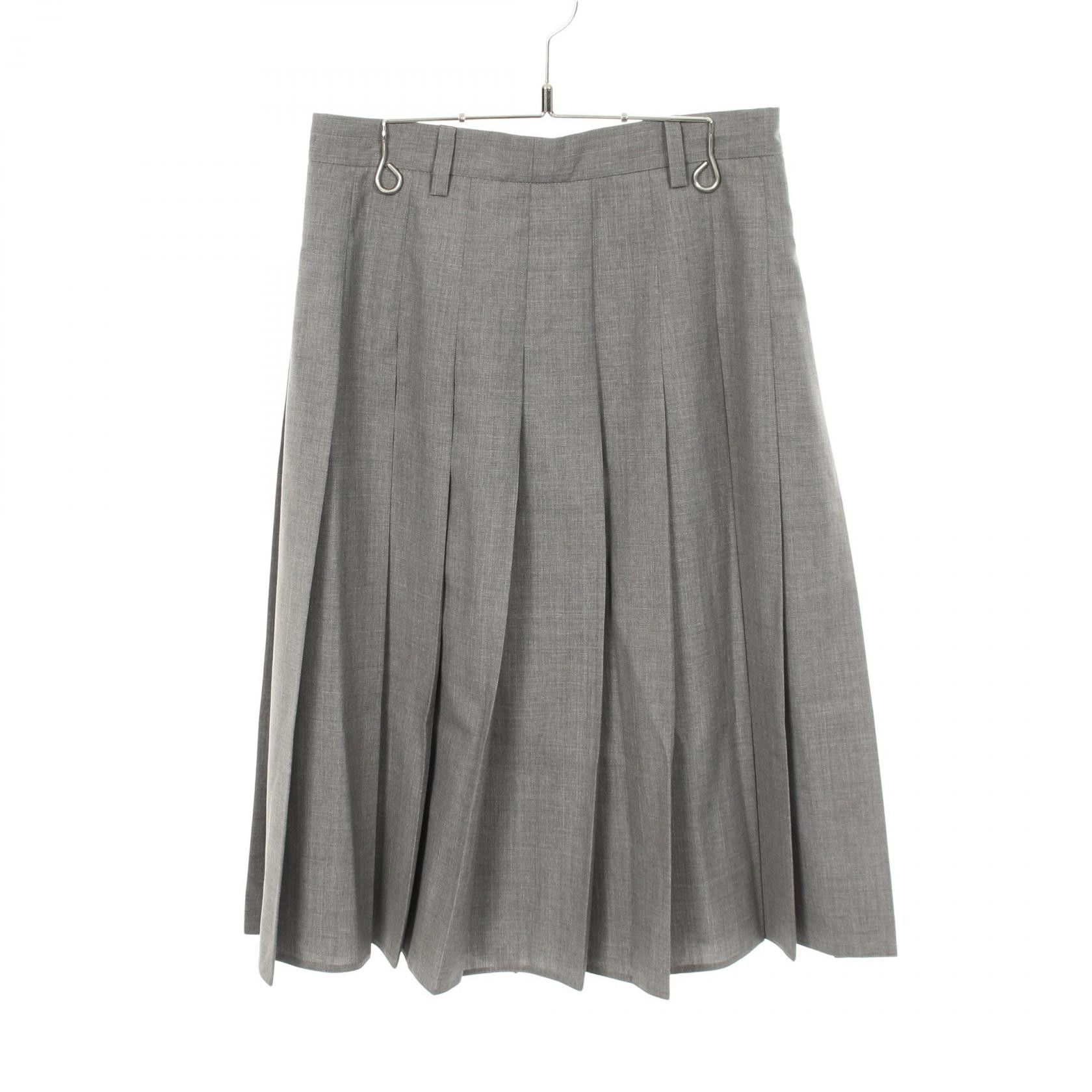 Prada Prada Prada Wool Pleated Skirt Textile Skirts DUTY FREE for USA Size ONE SIZE - 1 Thumbnail