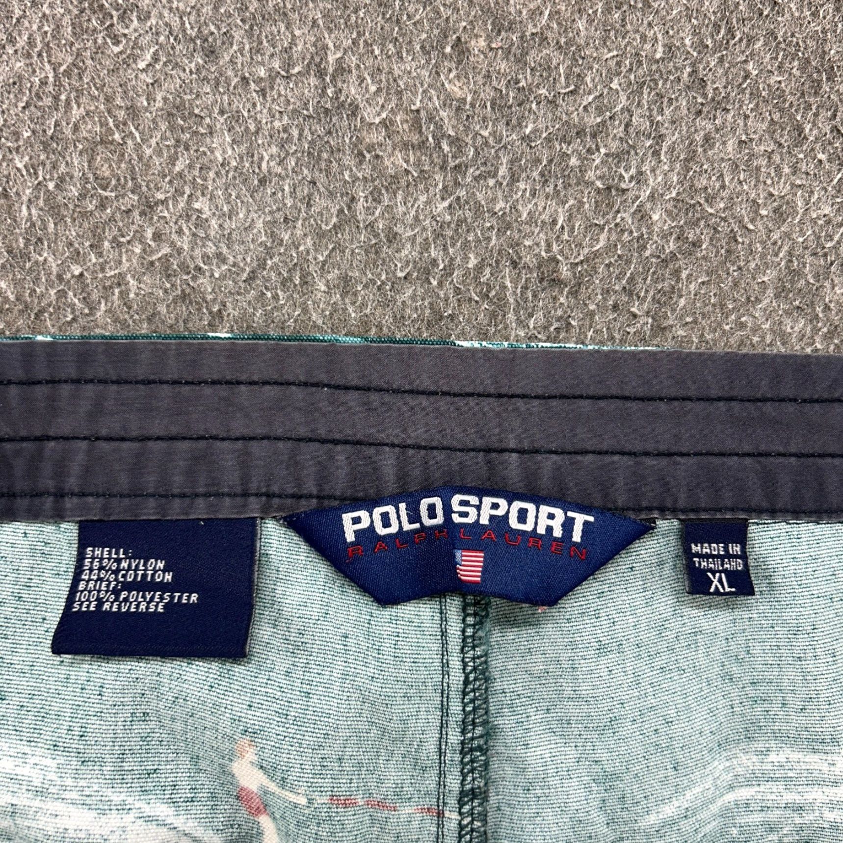 Polo Ralph Lauren VINTAGE Polo Ralph Lauren Board Shorts Men XL Green Trunks Banana Boat Sportsman Size US XL / EU 56 / 4 - 4 Thumbnail