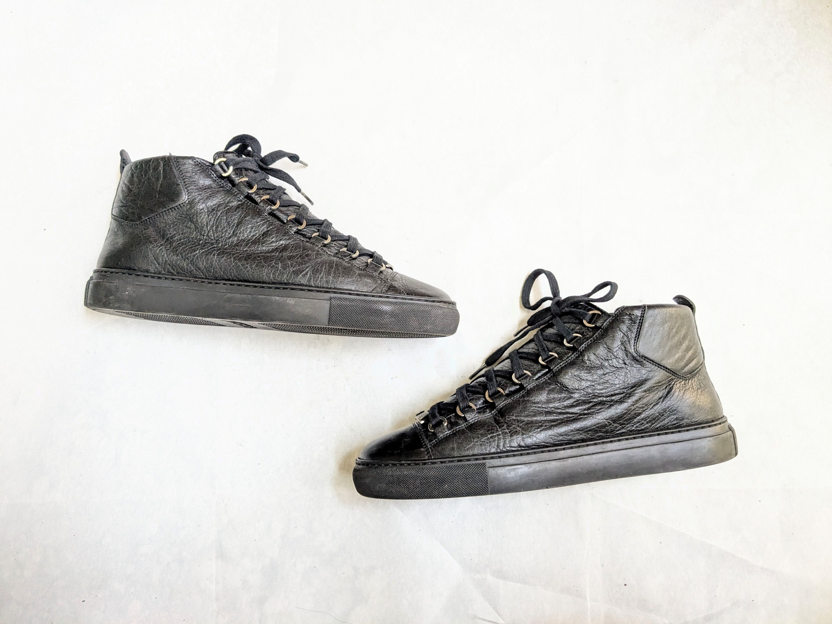 Balenciaga Balenciaga Arena High top in Black 10 leather Size US 10 / EU 43 - 1 Thumbnail