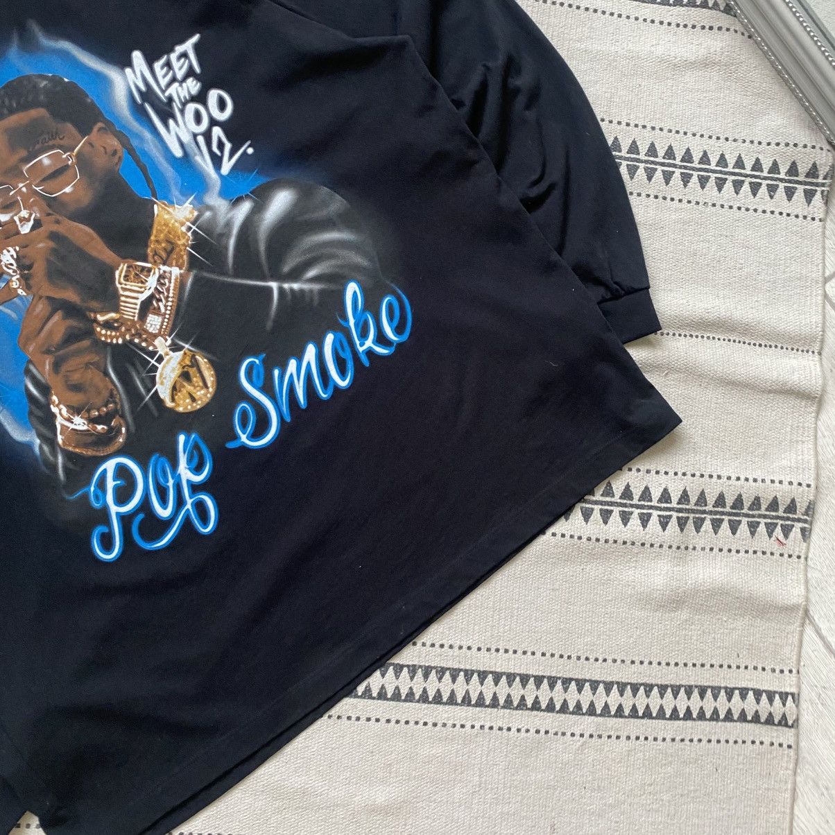 Band Tees 🚬 Pop Smoke long sleeve T-shirt Rap tee Travis Scott Size US XXL / EU 58 / 5 - 3 Thumbnail