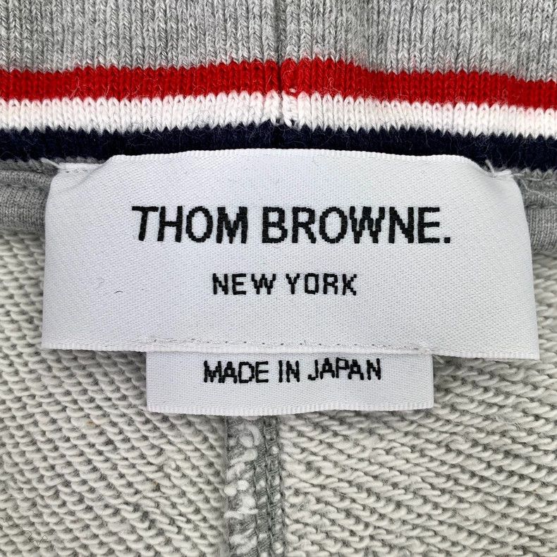 Thom Browne Thom Browne Size 1 Gray classic four-bar cotton drawstring Size US 30 / EU 46 - 7 Thumbnail