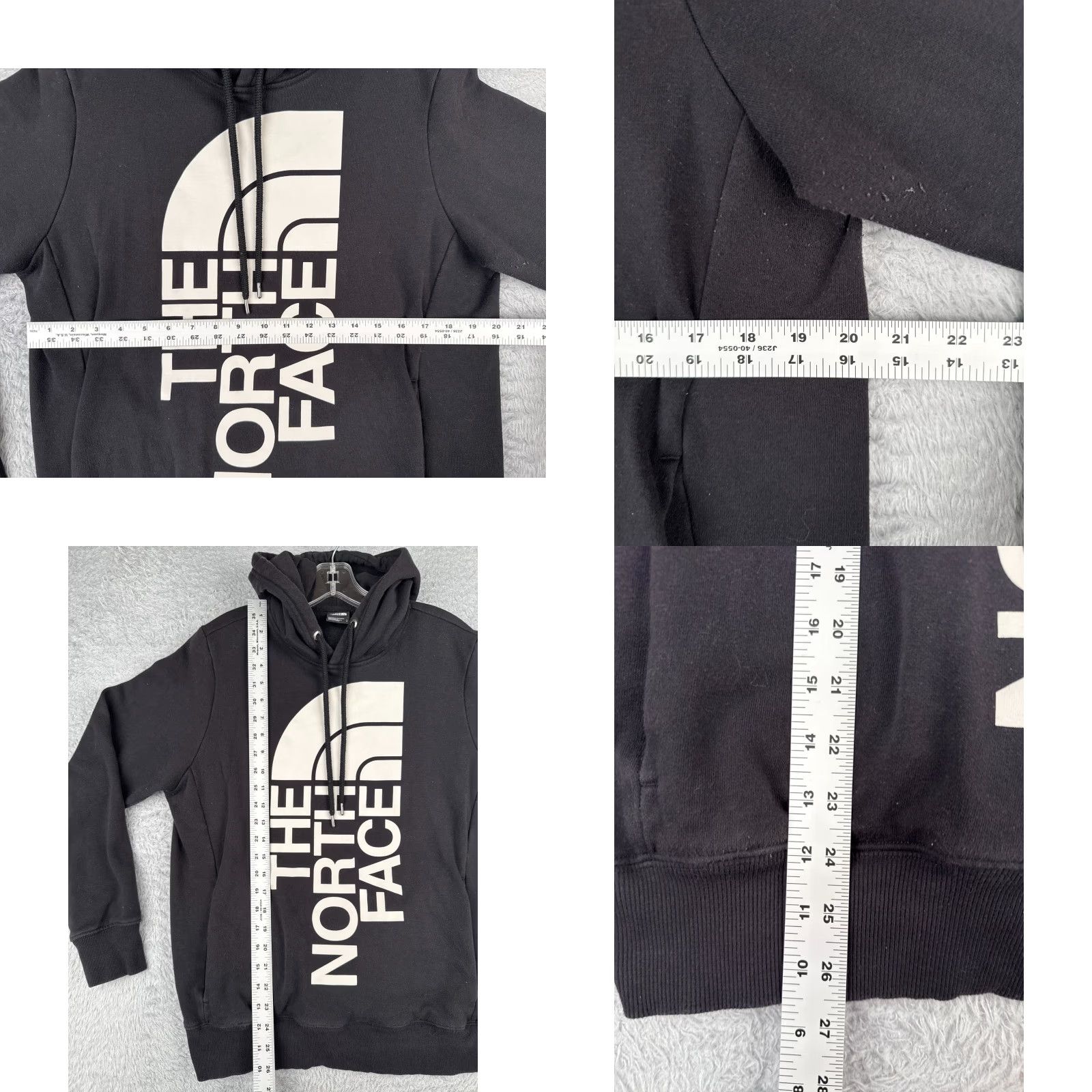 The North Face The North Face Hoodie Womens Large Black Pullover Cotton Blend Fleece Logo Pocket Hooded Sweater Size L / US 10 / IT 46 - 8 Thumbnail