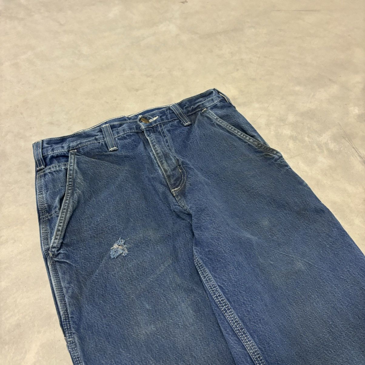Other Vintage Carhartt Carpenter Jeans Baggy Skater Grunge Size US 30 / EU 46 - 4 Thumbnail
