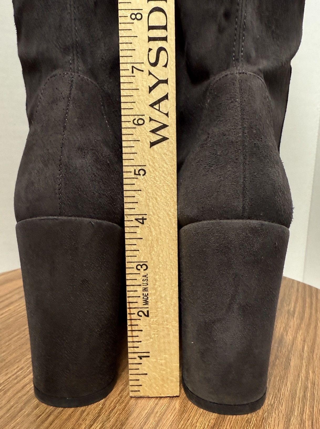 Stuart Weitzman Stuart Weitzman AllJill Anthracite Suede Over the Knee Boot Size US 8 / IT 38 - 6 Thumbnail
