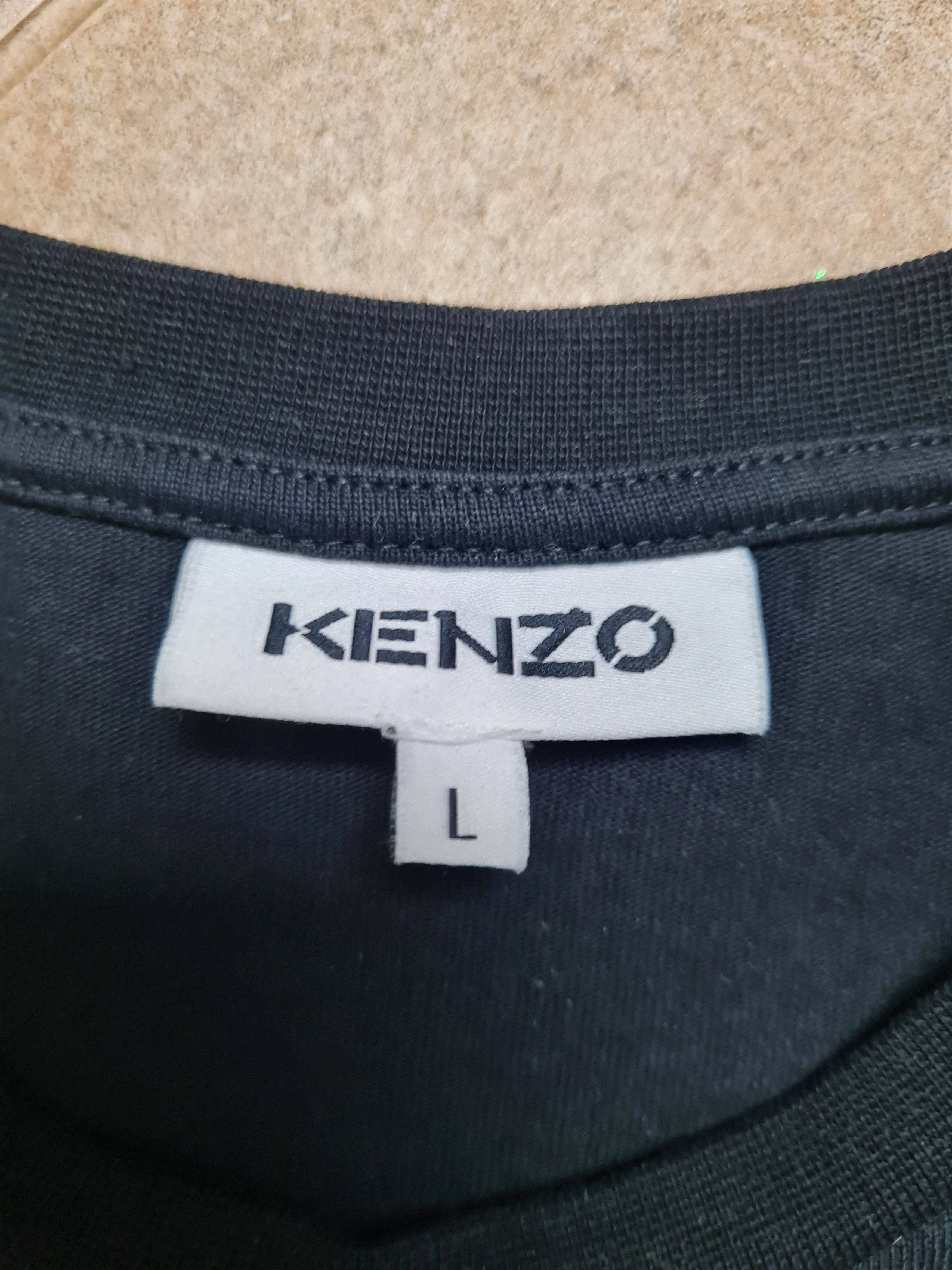 Kenzo KENZO Paris Men's Tiger Head Embroidered T-Shirt Black Size US L / EU 52-54 / 3 - 13 Thumbnail