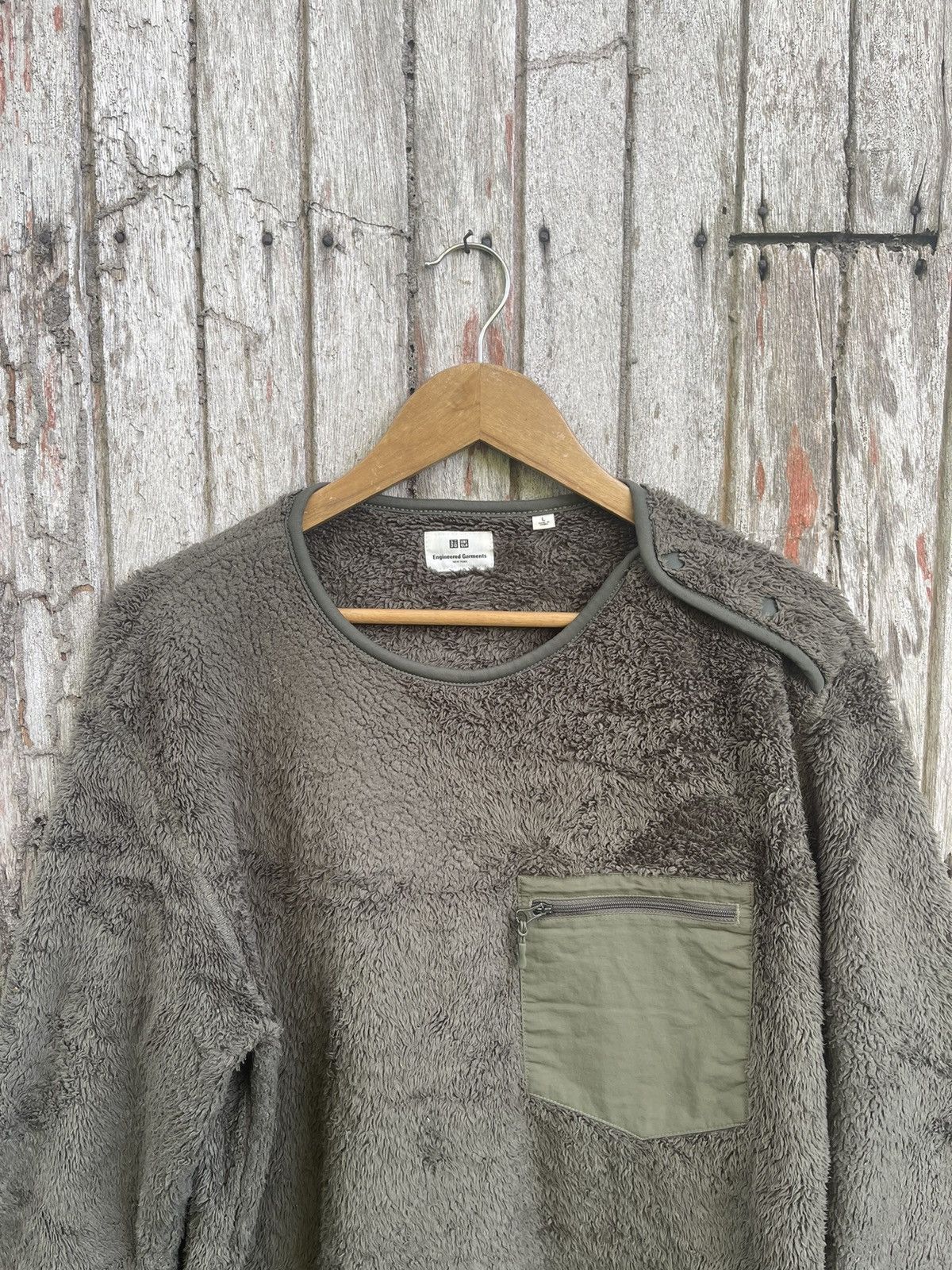 Engineered Garments × Uniqlo Uniqlo x Engineered Garments Fleece Pullover Olive Green Size US L / EU 52-54 / 3 - 2 Thumbnail
