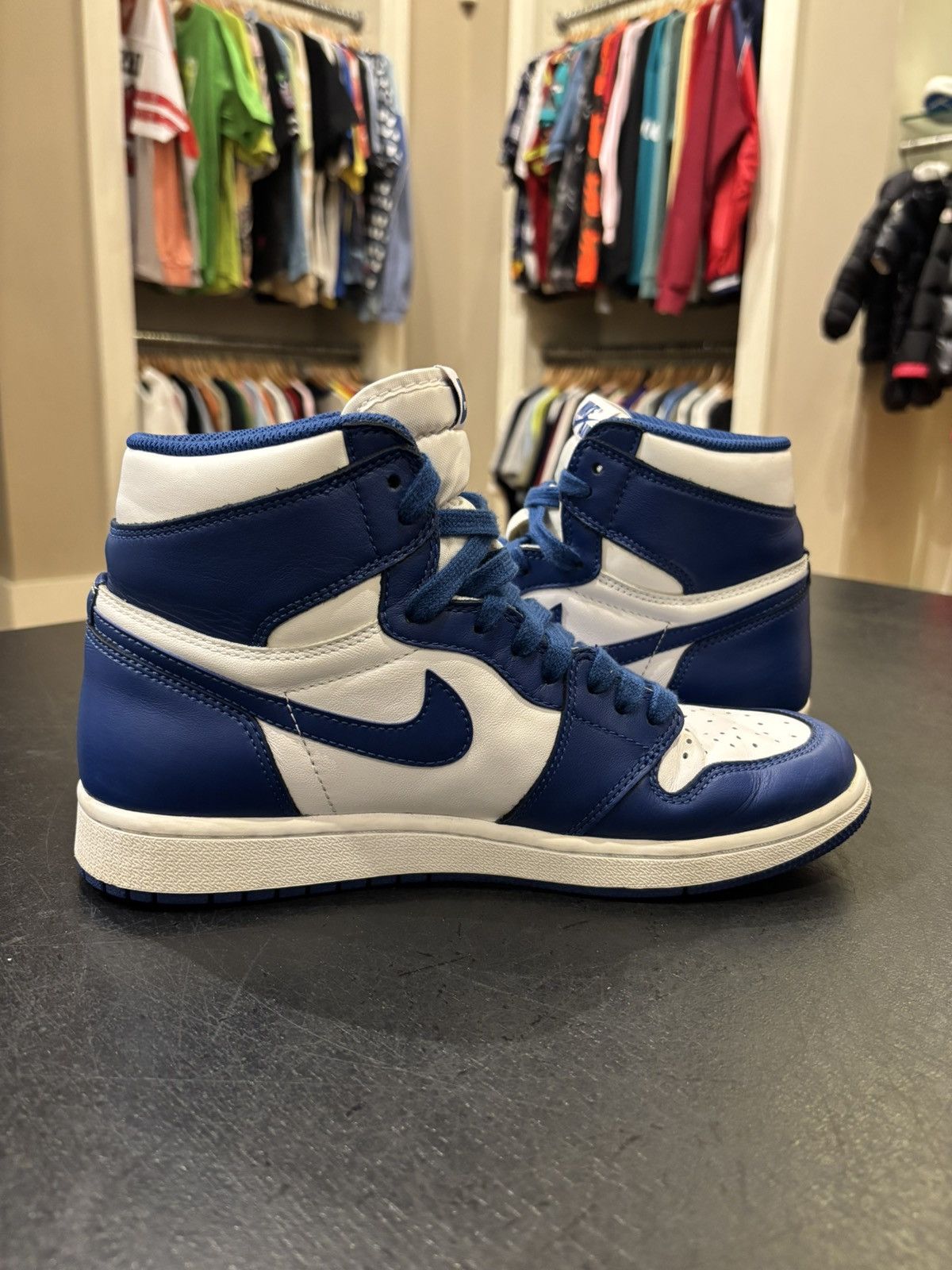 Jordan Brand Jordan 1 Retro Storm Blue Size US 8.5 / EU 41-42 - 3 Thumbnail