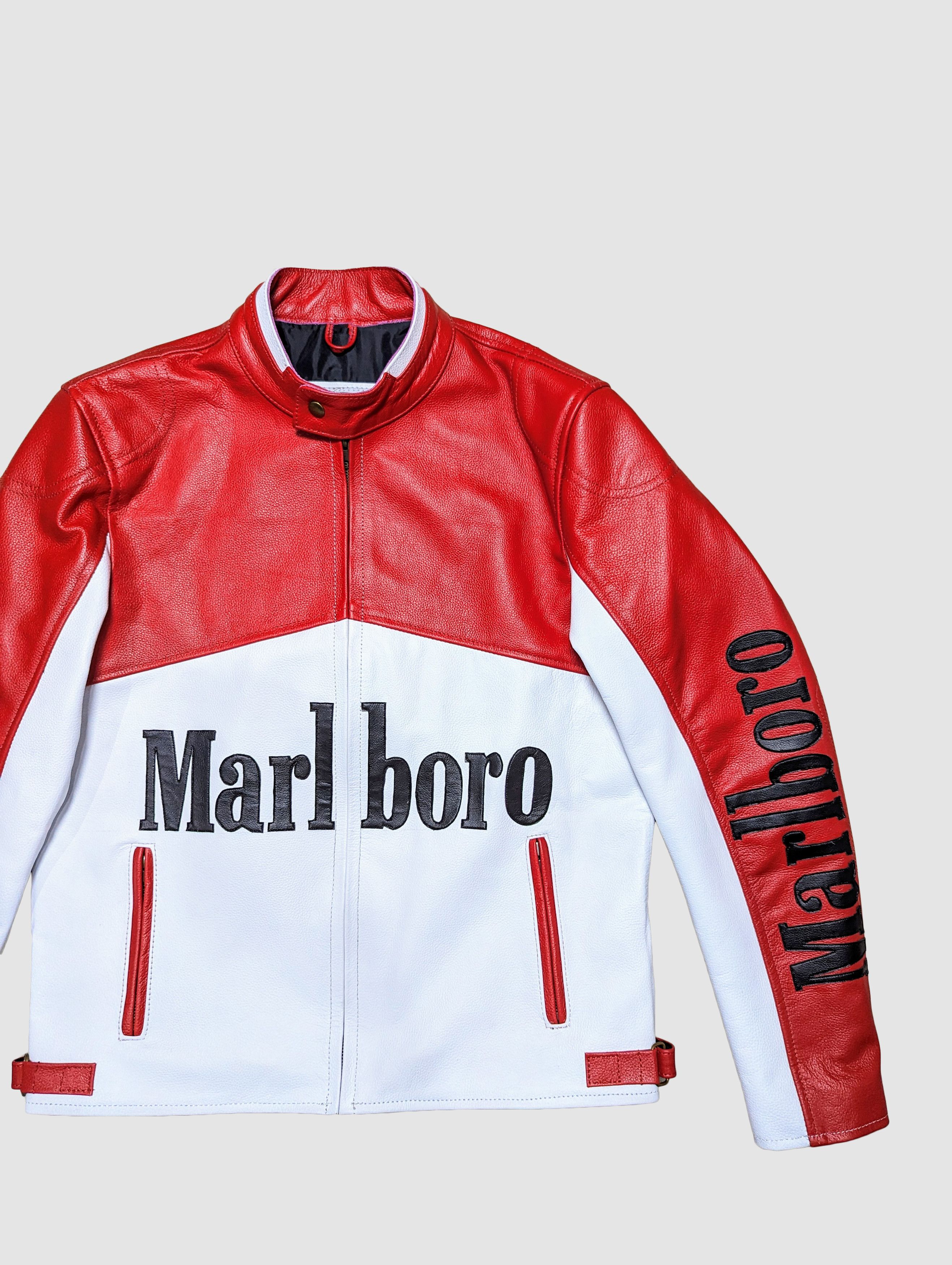Vintage 🔥🔥 MARLBORO LEATHER JACKET RARE STREETWEAR Size US M / EU 48-50 / 2 - 4 Thumbnail