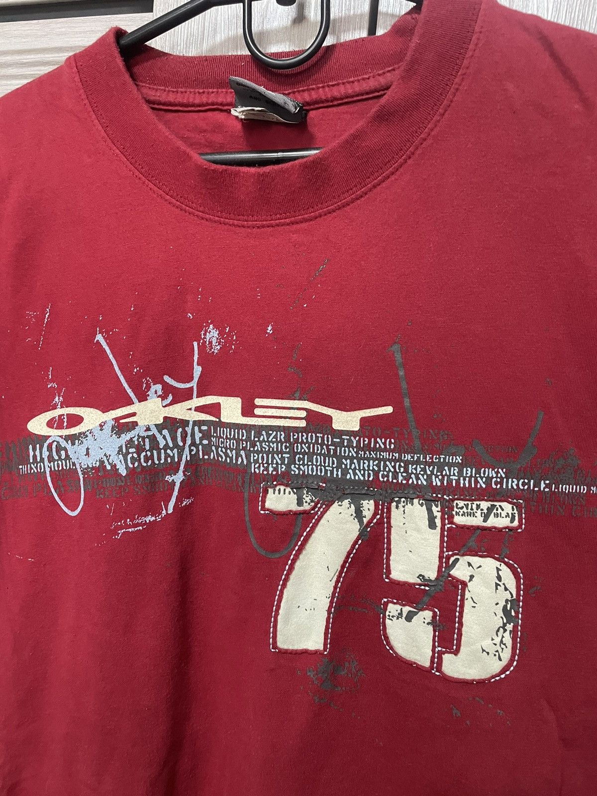 Oakley × Vintage Vintage 90s Oakley Art Logo T Shirt Outdoor Y2K Size US XL / EU 56 / 4 - 3 Thumbnail