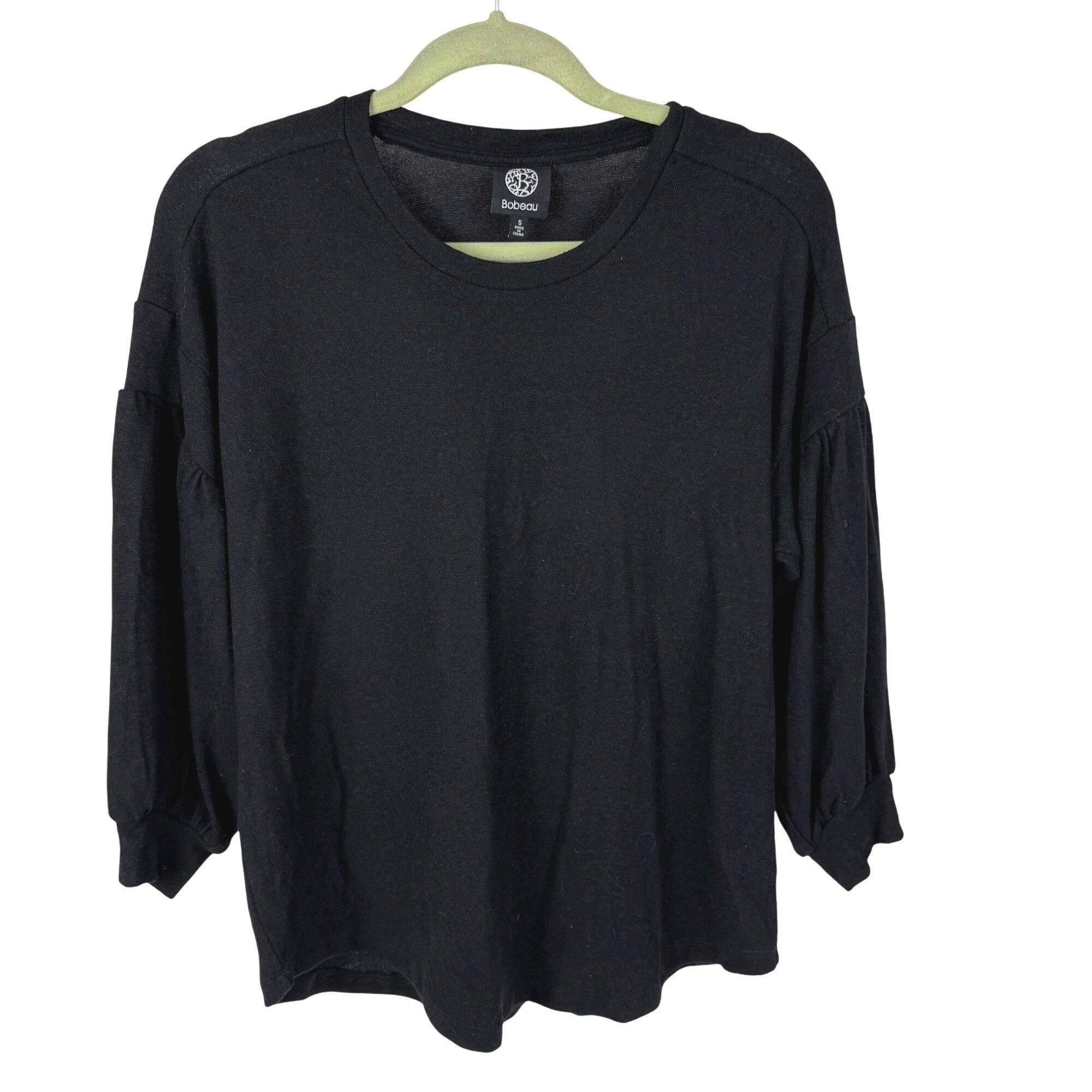 Other Bobeau Women's Black Lightweight Sweater 3/4-Sleeve Size S Size S / US 4 / IT 40 - 1 Thumbnail