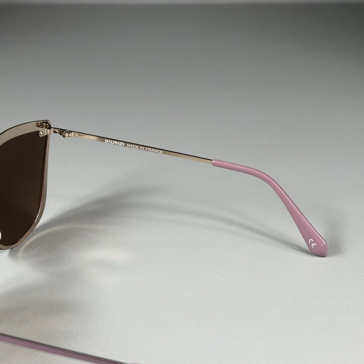 Balmain Balmain BL2530 03 Cat Eye Pink / Gold Frame Sunglasses Size ONE SIZE - 6 Thumbnail
