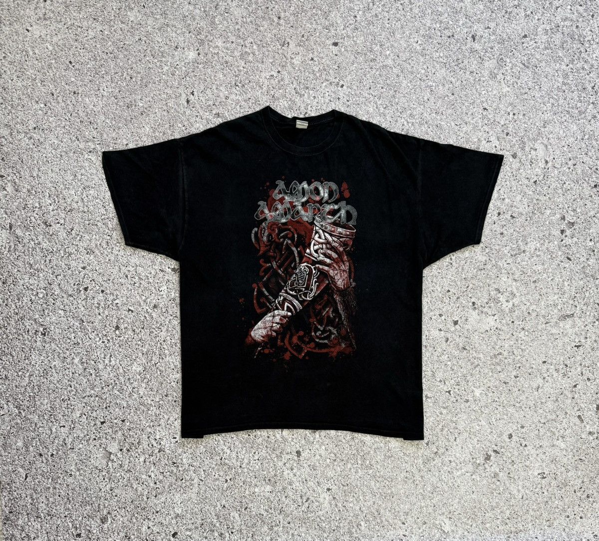 Band Tees × Vintage Vintage 2016 Amon Amarth Raise Your Horns Rock Band T-Shirt Size US XXL / EU 58 / 5 - 3 Thumbnail