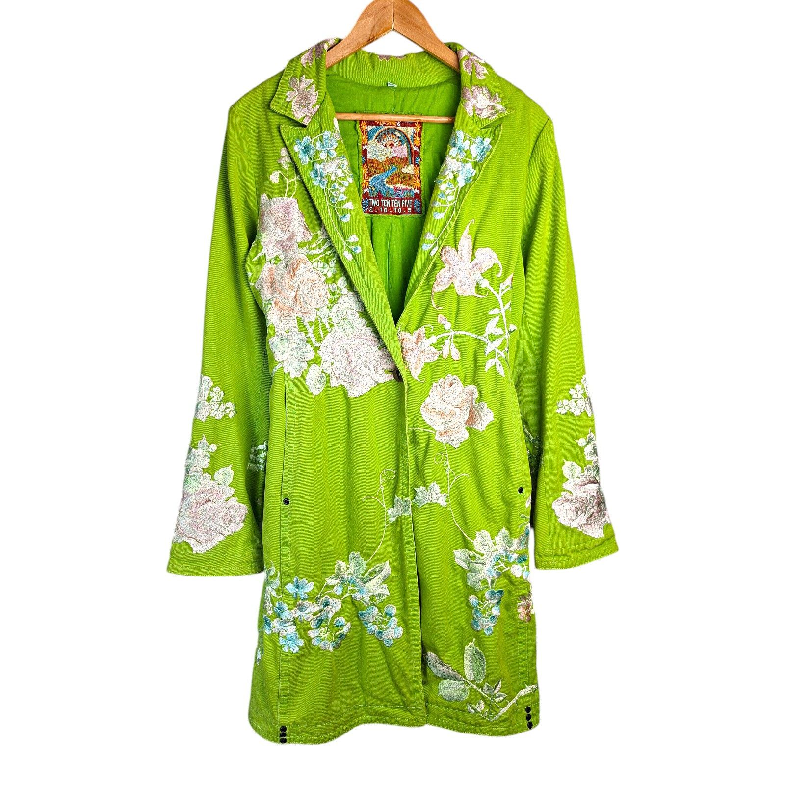Johnny Was Johnny Was BIYA Two Ten Ten Five Embroidered Trench Coat Size M / US 6-8 / IT 42-44 - 1 Thumbnail