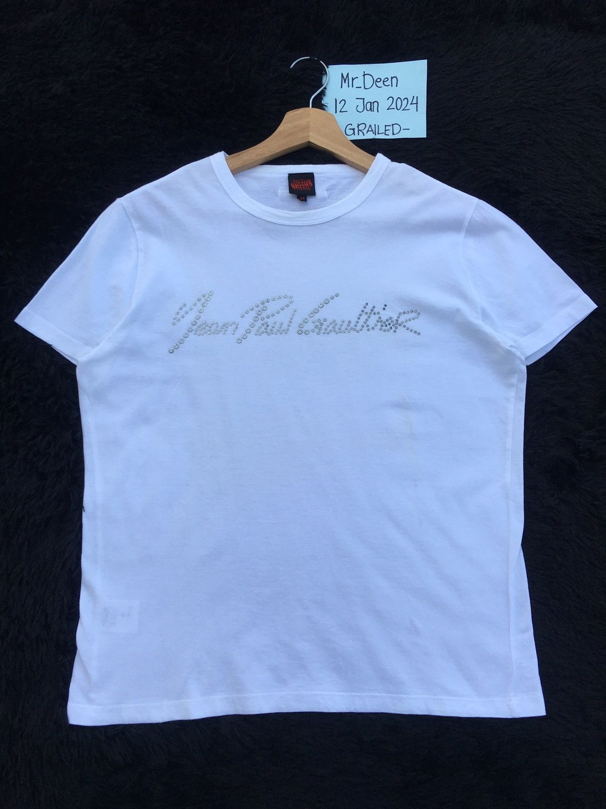 Jean Paul Gaultier Rare Jean Paul Gaultier Spellout Tshirt Size US M / EU 48-50 / 2 - 2 Thumbnail
