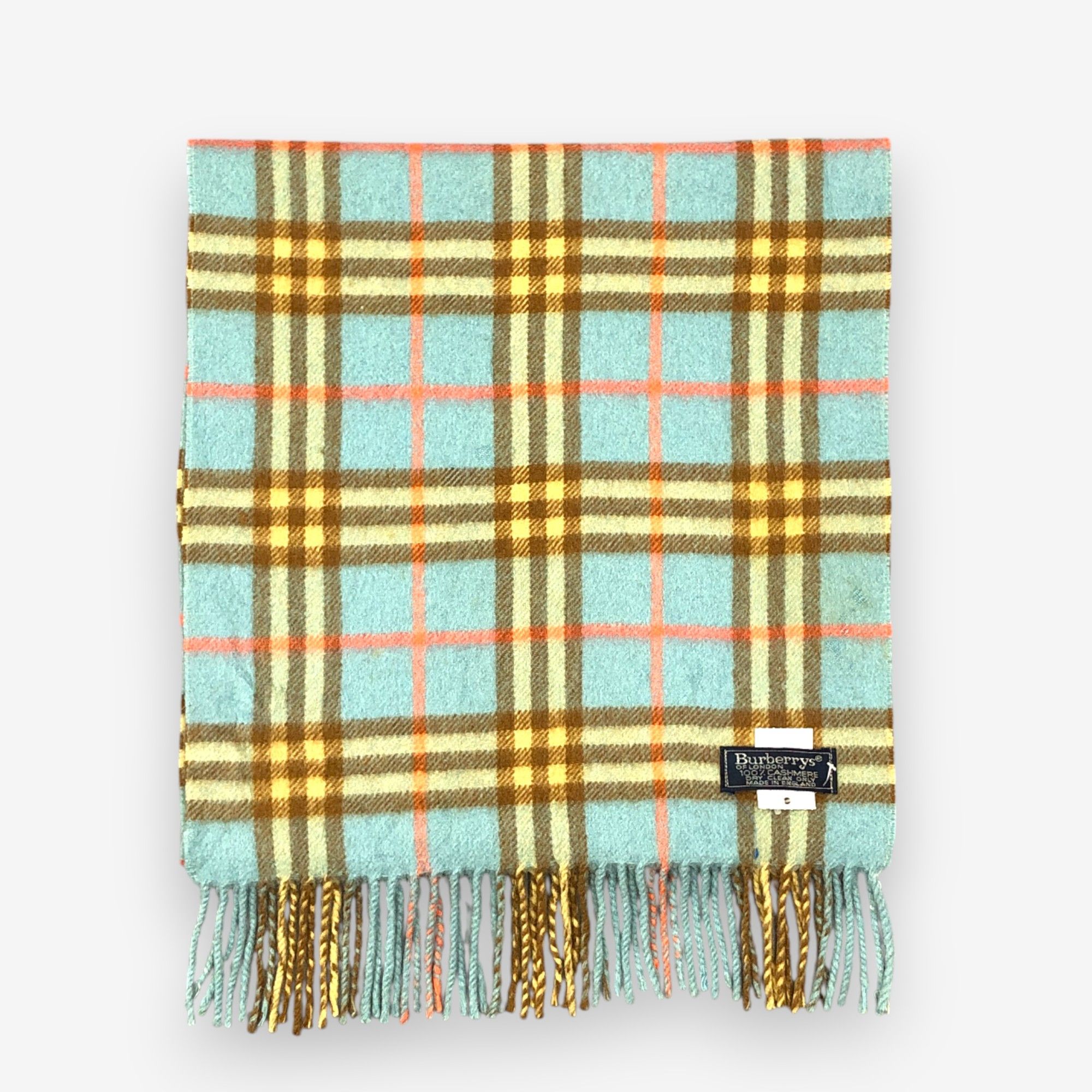 Burberry Vintage Burberry Scarf Muffler Wool Cashmere Scarves Size ONE SIZE - 2 Thumbnail