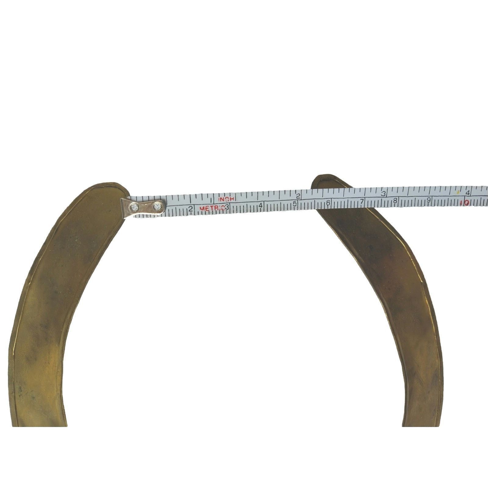 The Unbranded Brand Vintage Modernist Handmade Brass Choker Necklace Tribal Size ONE SIZE - 3 Thumbnail