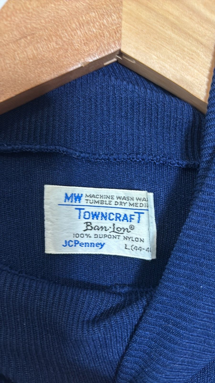 JCPenney Vintage JC Penney Towncraft Ban Lon Turtleneck Sweater 60s Size US L / EU 52-54 / 3 - 3 Thumbnail