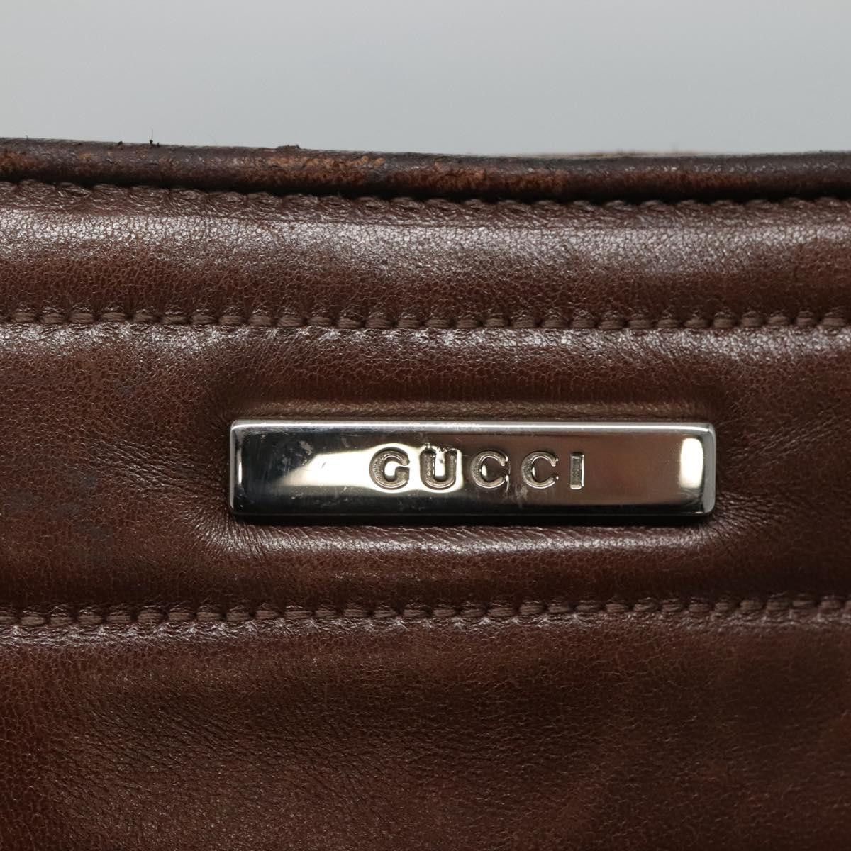 Gucci GUCCI Tote Bag Leather Brown Size ONE SIZE - 14 Thumbnail