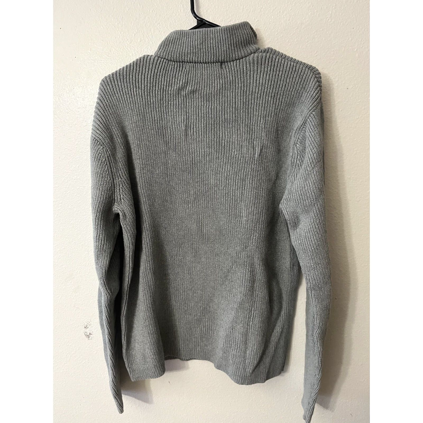 Banana Republic Banana Republic Womens Gray Chunky Knit Cardigan Small V-Neck Long Sleeve Size S / US 4 / IT 40 - 2 Thumbnail