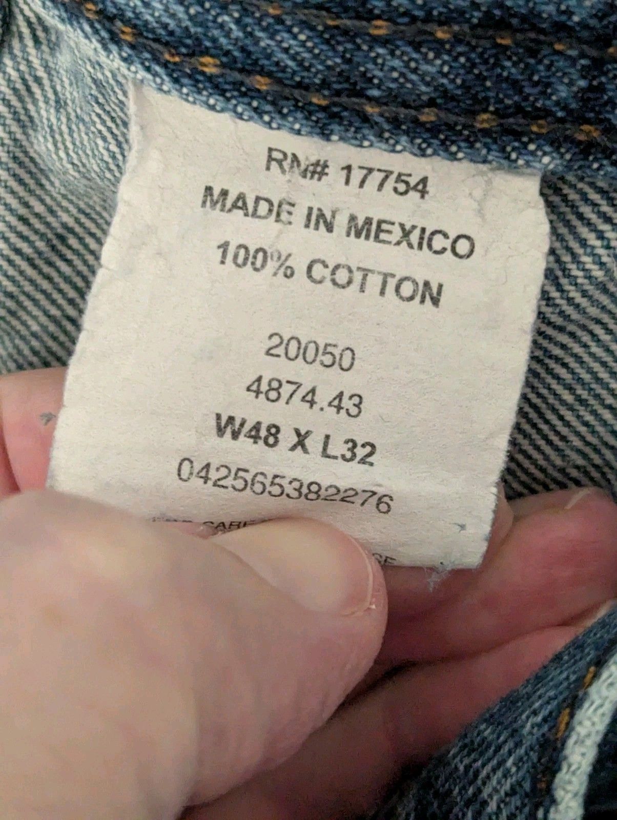 The Unbranded Brand Key Mens Blue Jeans 100% Cotton Size 48/32 Combine SHP Size US 42 / EU 58 - 4 Thumbnail