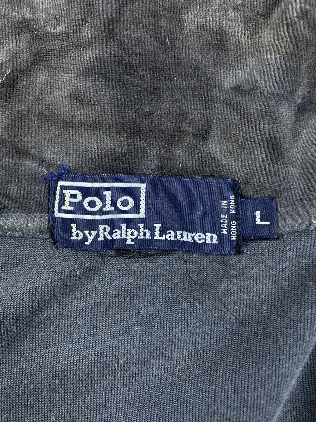 Polo Ralph Lauren × Vintage Vintage 90s Polo Ralph Lauren Velvet Zipper Jacket Size US L / EU 52-54 / 3 - 9 Thumbnail
