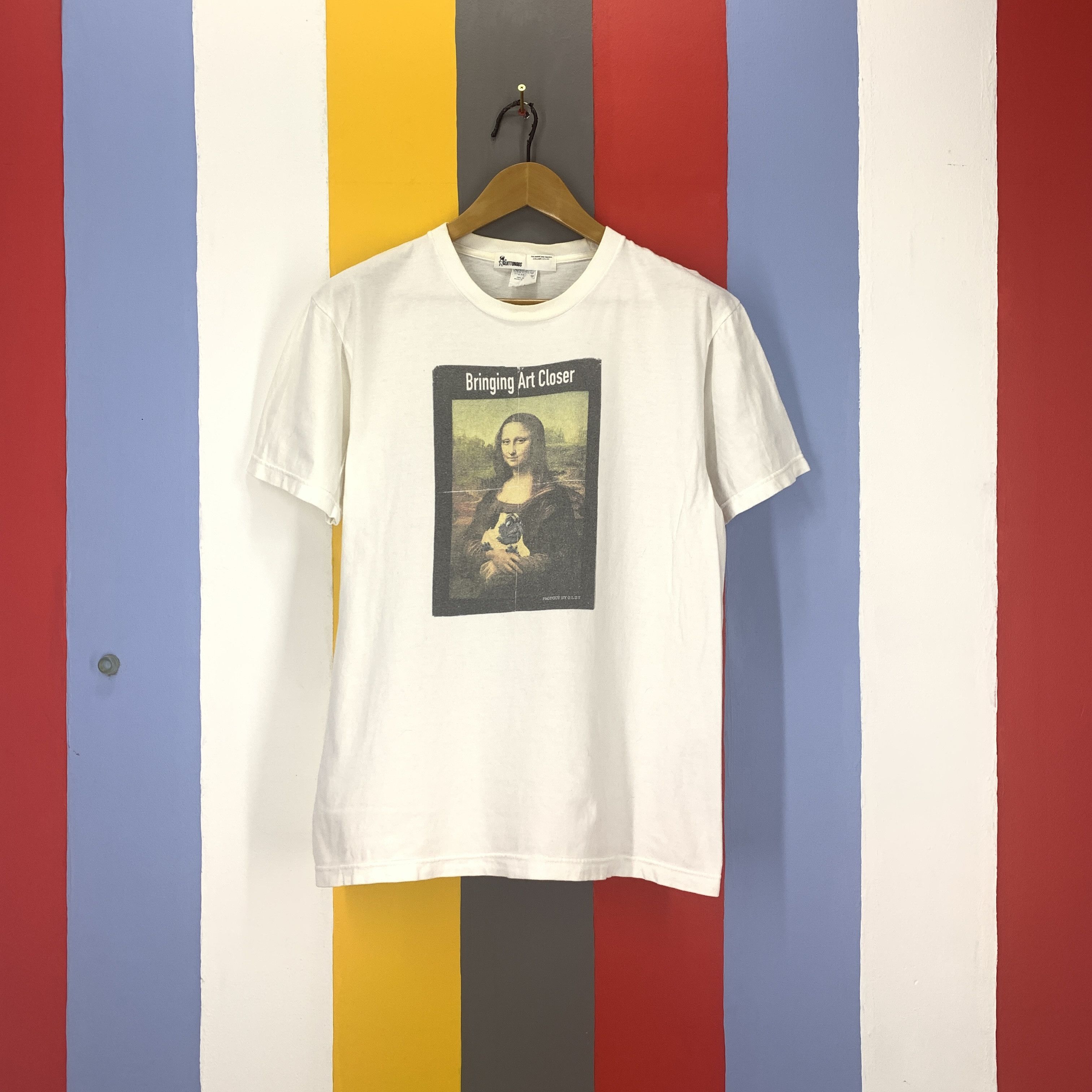 Vintage Y2K Vintage POTRET MONALISA by GLUTTONOUS T Shirt #1819/08 Size US M / EU 48-50 / 2 - 1 Thumbnail