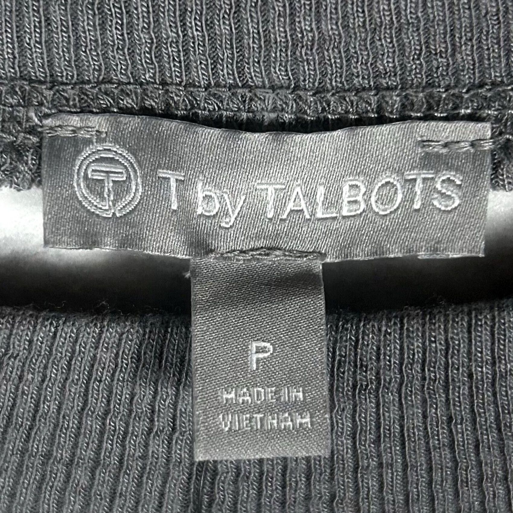 Talbots T by Talbots Sweater Womens PP Gray Crew Neck Long Sleeve Knit Top Size XXS / US 00 / IT 34 - 3 Thumbnail