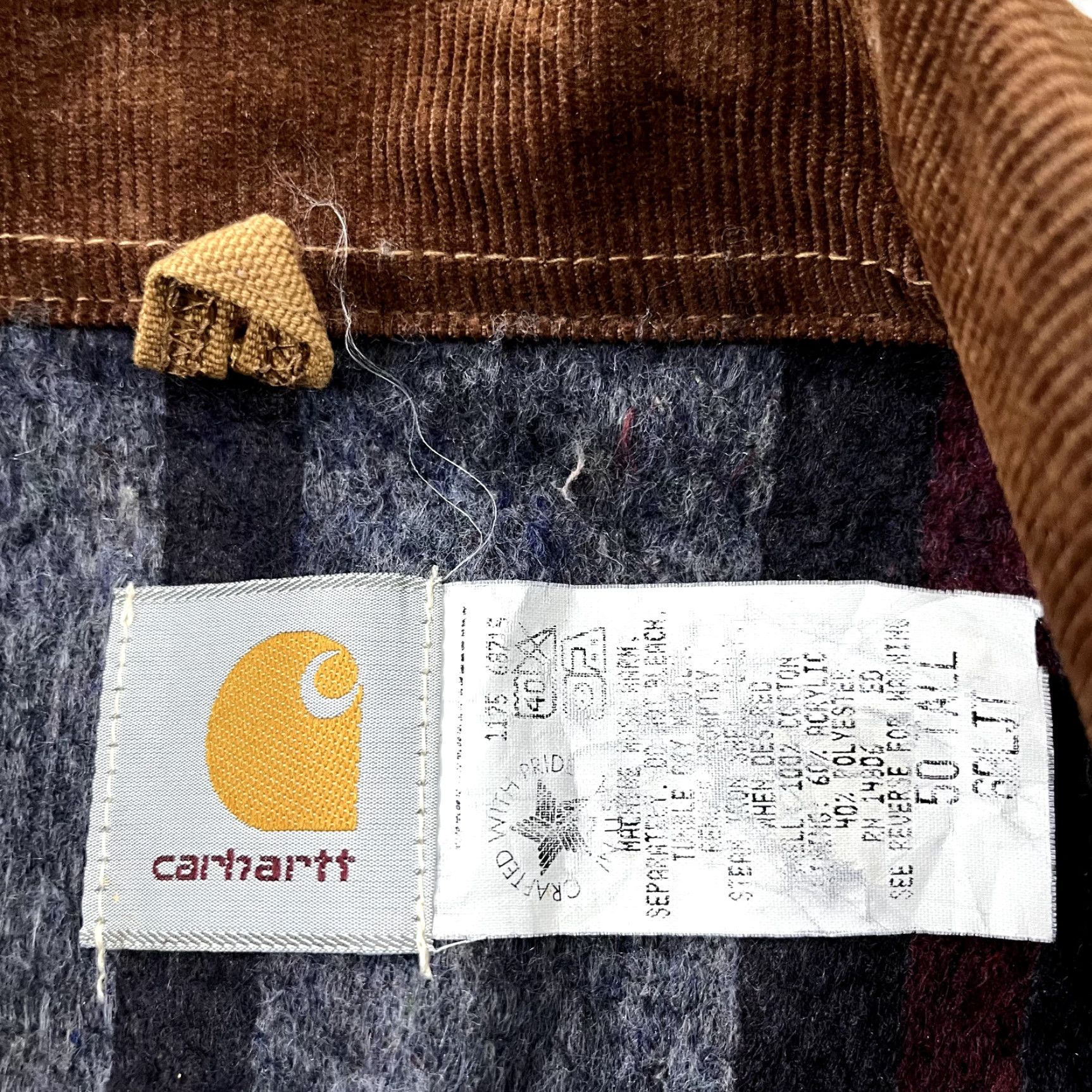 Carhartt VINTAGE Carhartt Jacket Mens 50 Tall Brown Detroit Blanket Lined USA Overcoat Long 90s Classic Workwear Mens Size US M / EU 48-50 / 2 - 2 Thumbnail