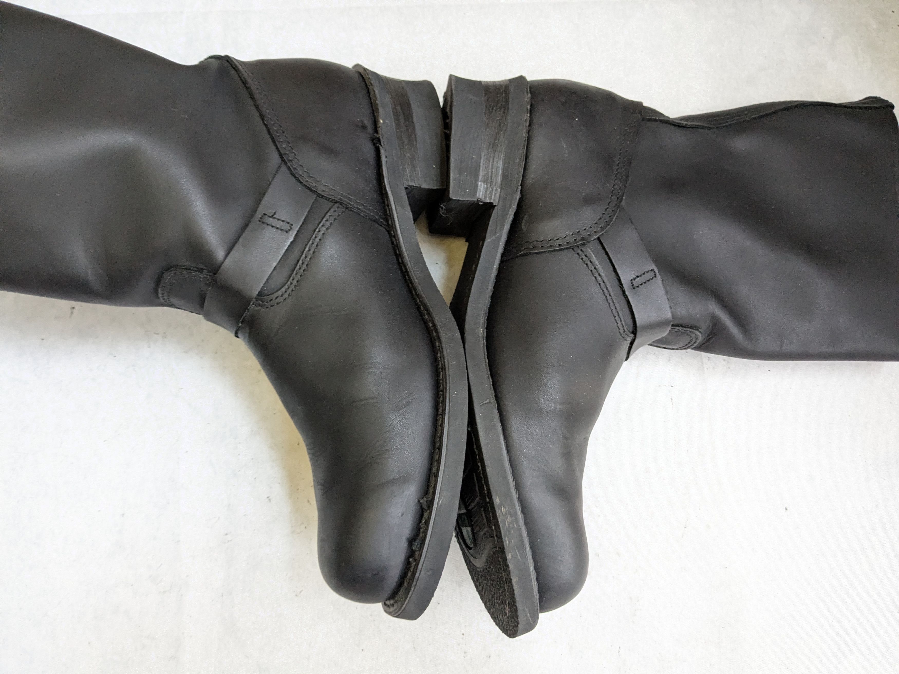 Frye Frye Engineer Boots Black Leather 11 M Buckle Strap Size US 11 / EU 44 - 12 Thumbnail