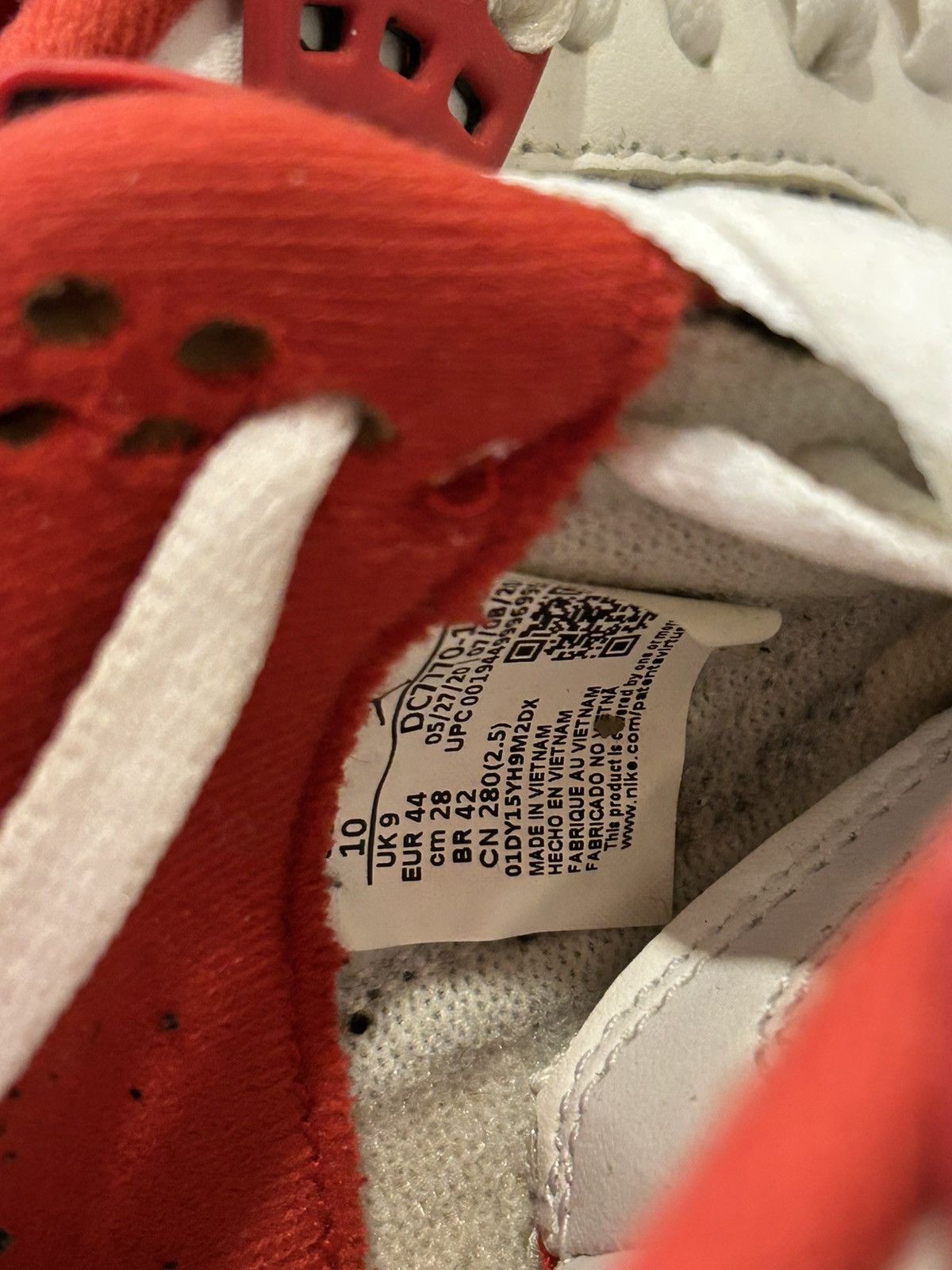 Jordan Brand Jordan 4 Retro ‘Fire Red’ 2020 Size US 10 / EU 43 - 8 Thumbnail