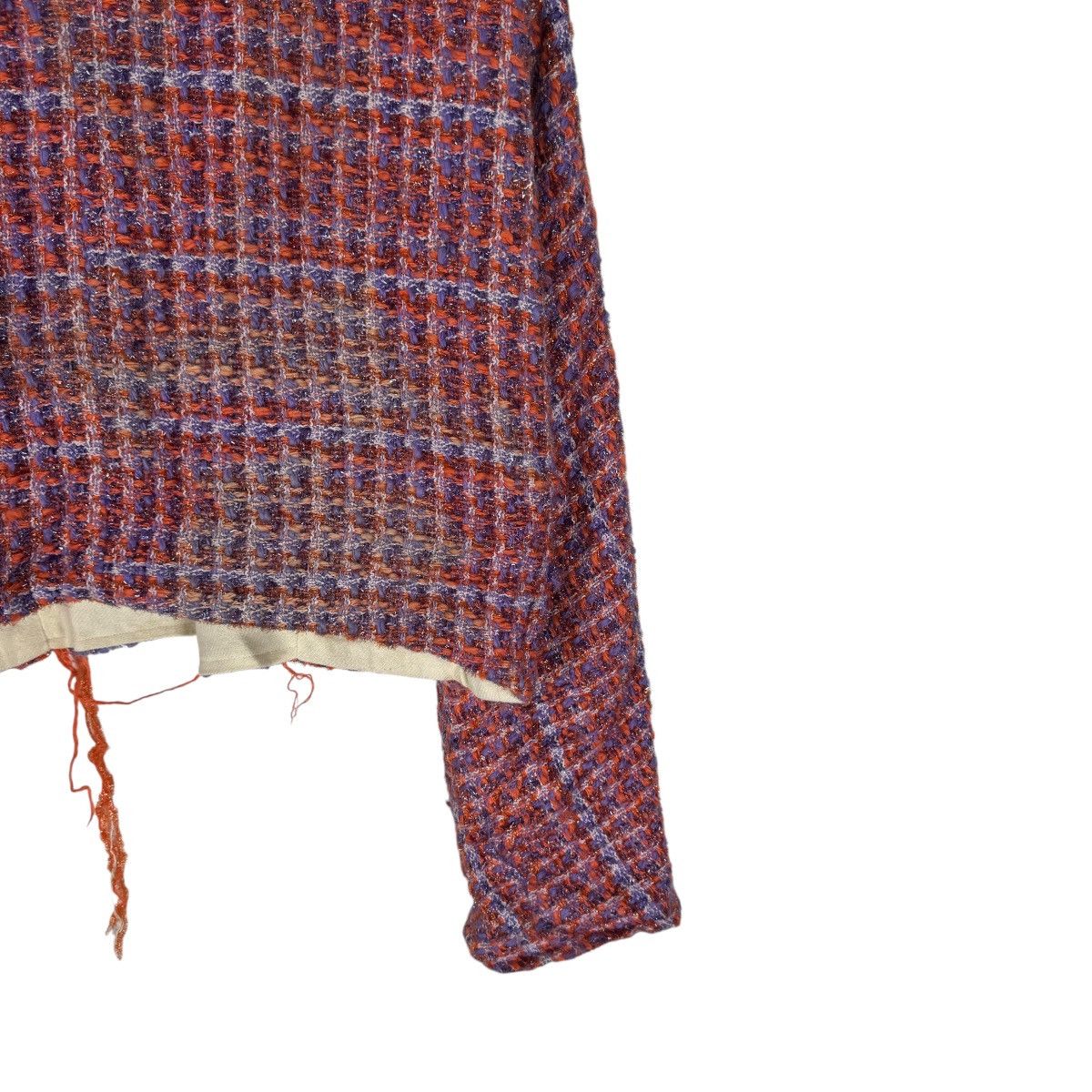 Yohji Yamamoto 🌟YOHJI YAMAMOTO 2000s TWEED CROPPED JACKET Size S / US 4 / IT 40 - 9 Thumbnail