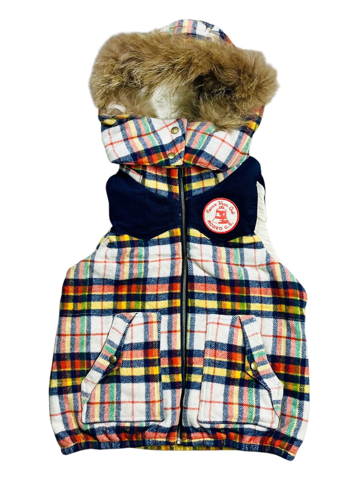 If Six Was Nine 2000s Rodeo Crown = Fur Hoodie Western Vest Size US M / EU 48-50 / 2 - 1 Thumbnail