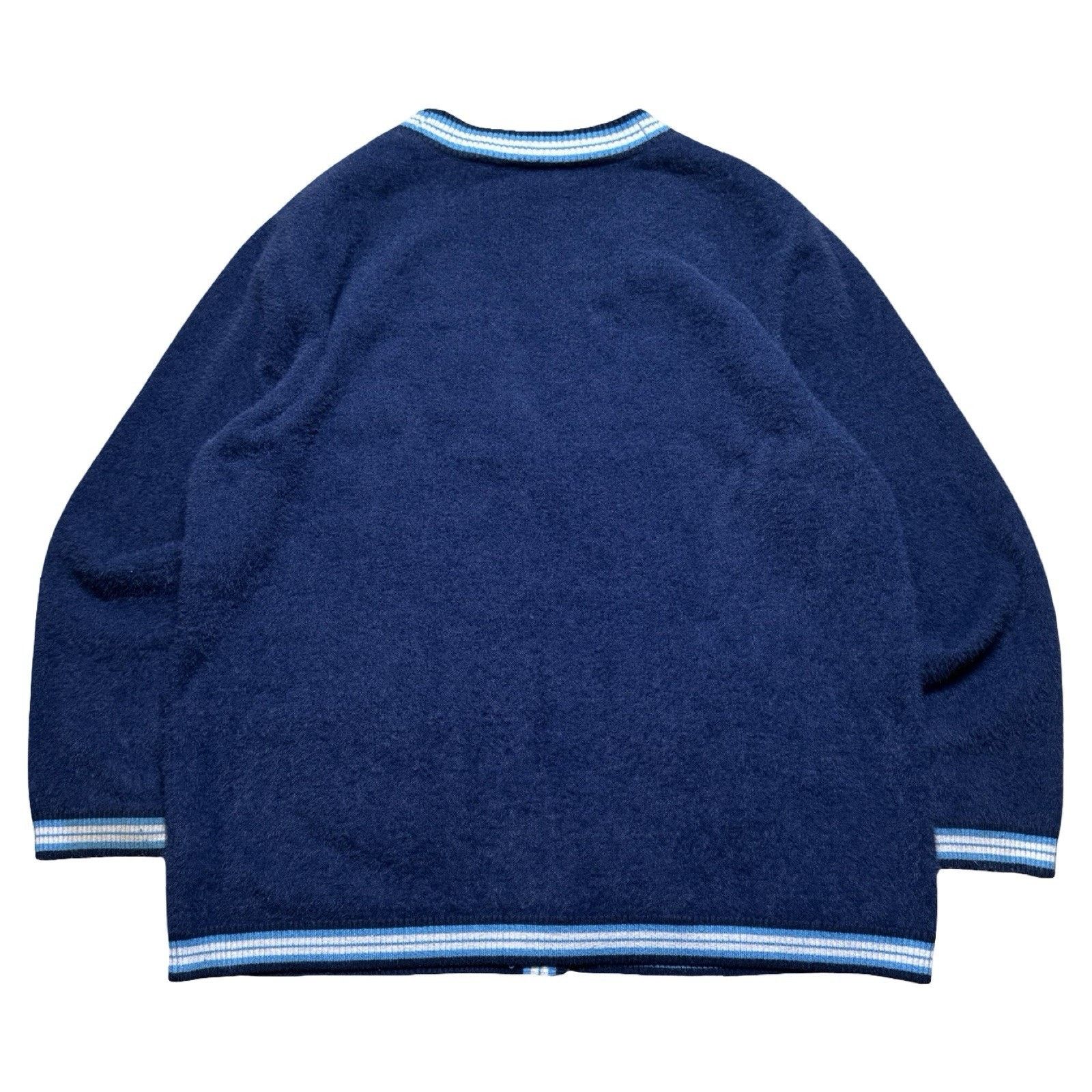 Other AT&T Employee Fuzzy Cardigan Blue Striped Size XL Size XL / US 12-14 / IT 48-50 - 8 Thumbnail