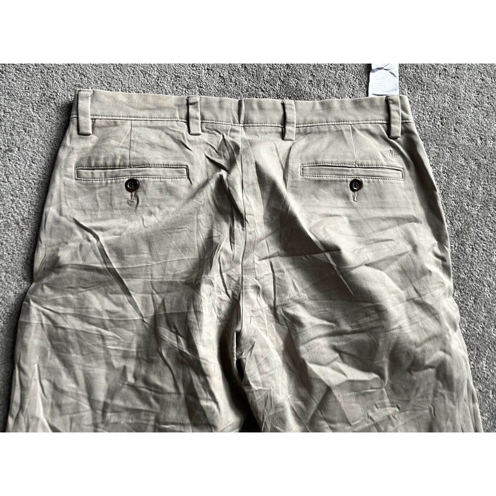 Dockers DOCKERS Pants Flat Front Straight Fit Mens 34x34 Beige Solid Casual Workwear Popular 34 Mens Beige Dockers D2 Straight Front Pant Size US 34 / EU 50 - 4 Thumbnail