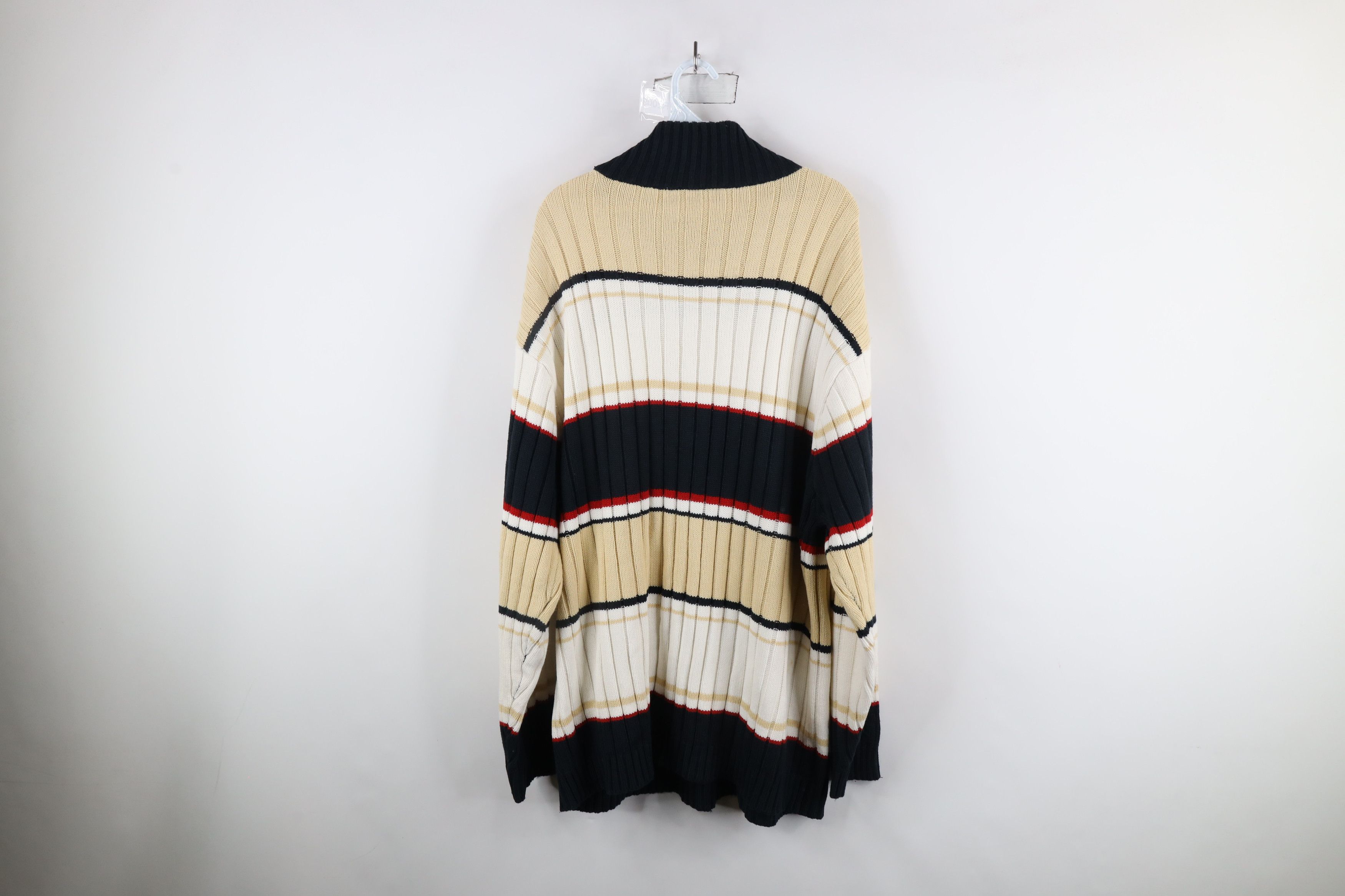 Southpole × Vintage Vintage 90s Southpole Chunky Ribbed Knit Mock Neck Sweater Size US XL / EU 56 / 4 - 11 Thumbnail