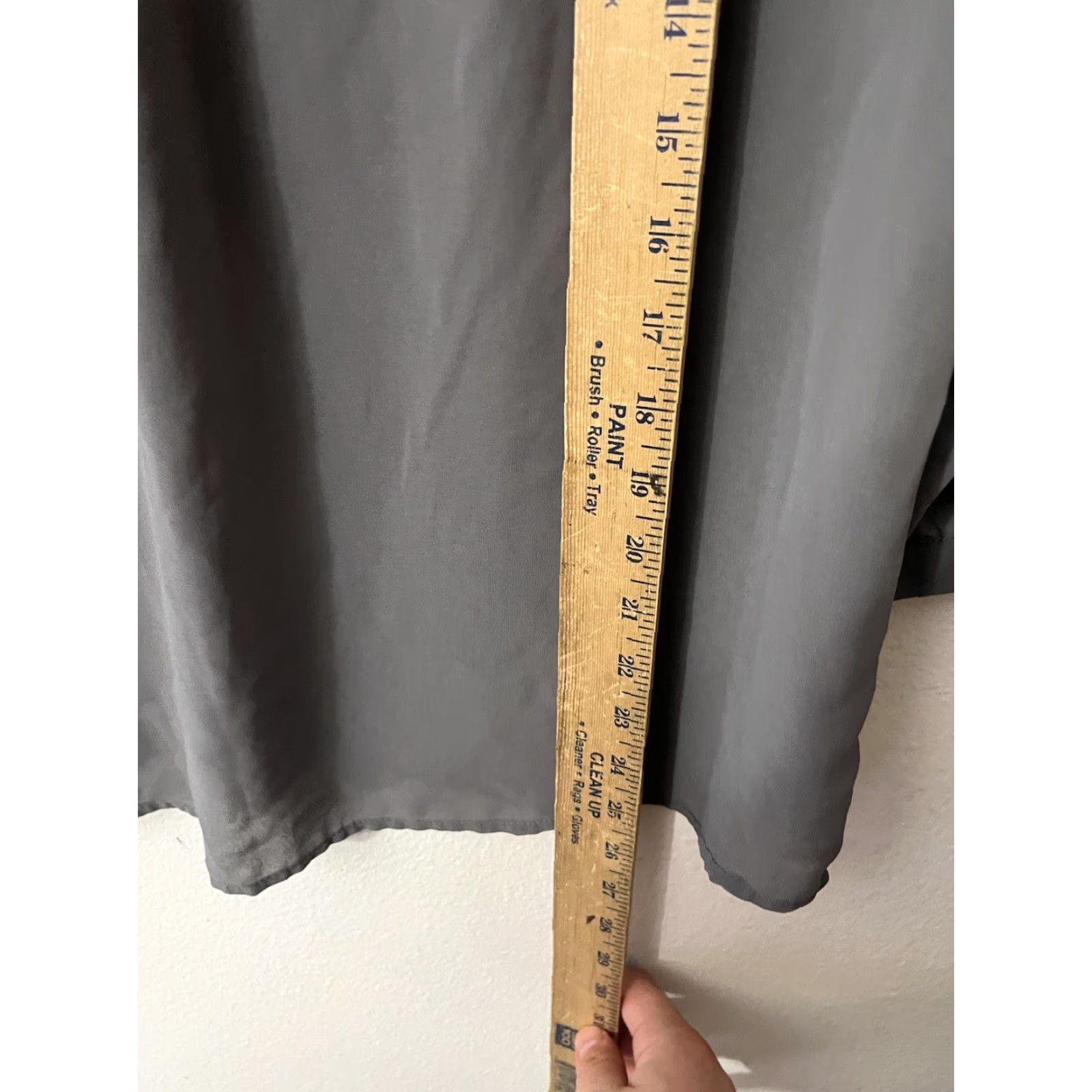 H&M H&M Blouse Women 14 3/4 Sleeve V-Neck Pullover Gray Lightweight Geometric Pattern Bohemian Dressy Casual Size XL / US 12-14 / IT 48-50 - 5 Thumbnail