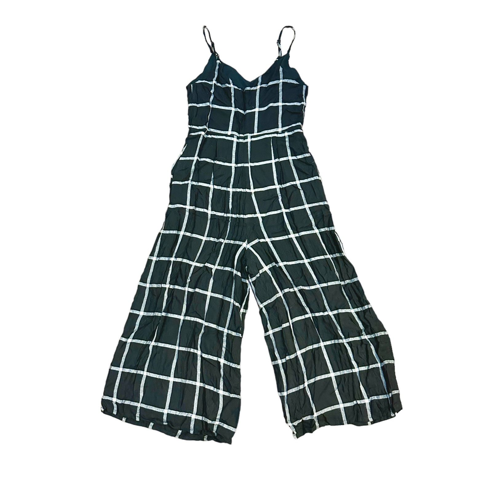 Other Allison Joy Cece Windowpane Jumpsuit Size 26" / US 2 / IT 38 - 3 Thumbnail