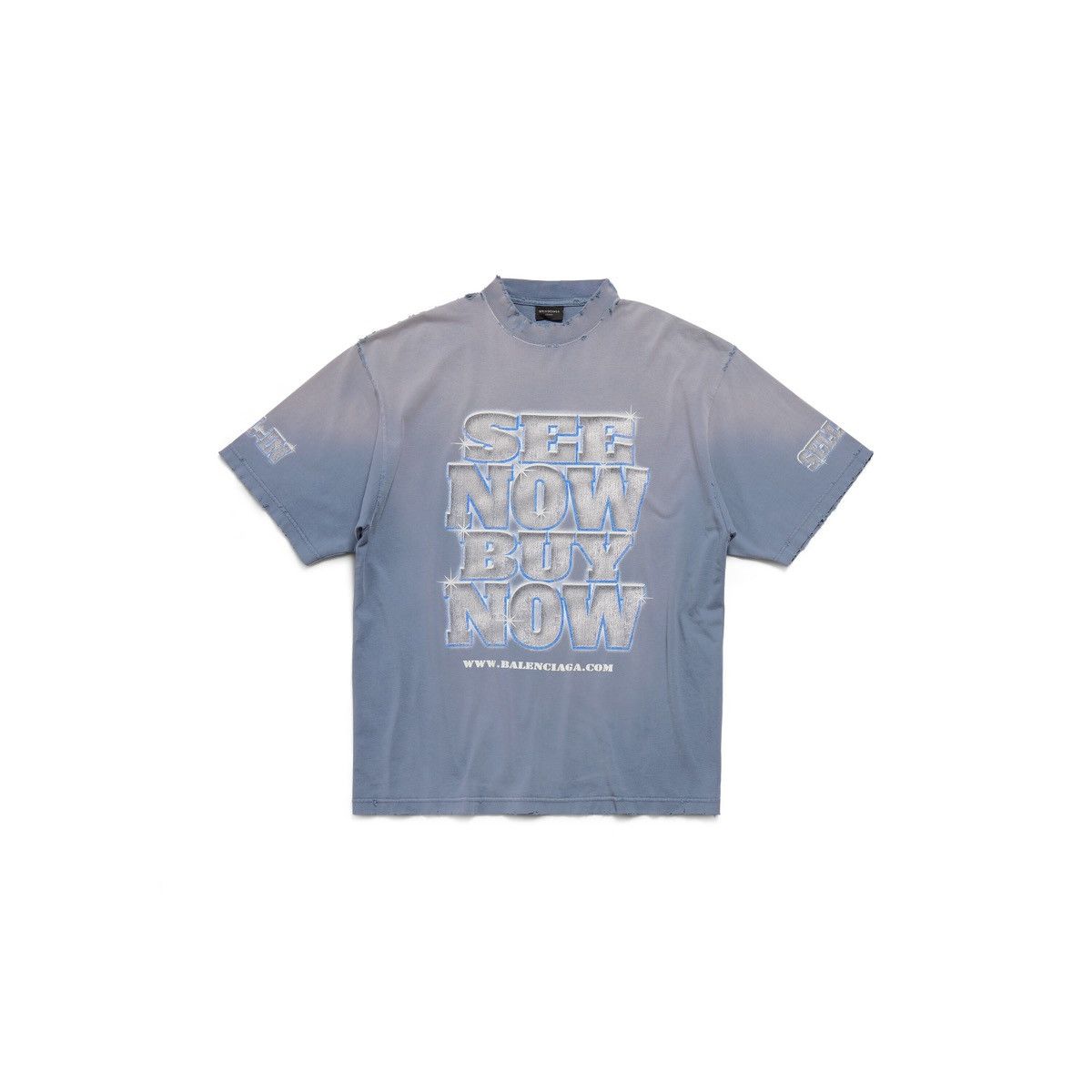 image of Balenciaga 24Ss Unreleased See Now Buy Now T-Shirt in Black, Men's (Size Medium)