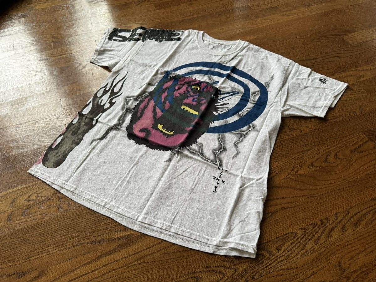 Fragment Design × Hiroshi Fujiwara × Travis Scott Large Cactus Jack for Fragment Sunrise Tee Shirt White Size US L / EU 52-54 / 3 - 3 Thumbnail