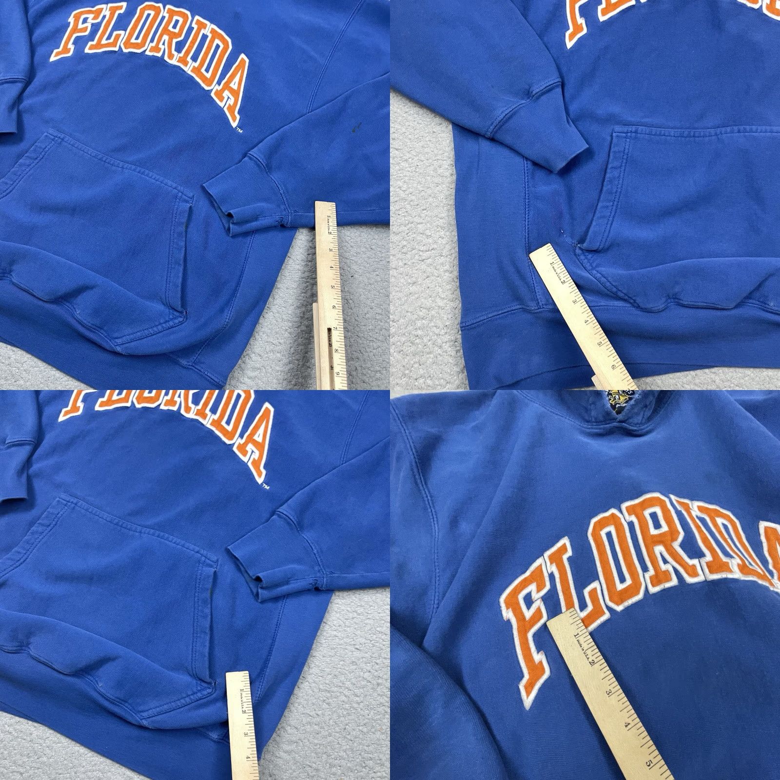 Vintage VINTAGE Florida Gators Sweatshirt Unisex Adults XL Blue Embroidered NCAA Logo Distressed College 90s Pullover Sweatshirt Size US XL / EU 56 / 4 - 8 Thumbnail