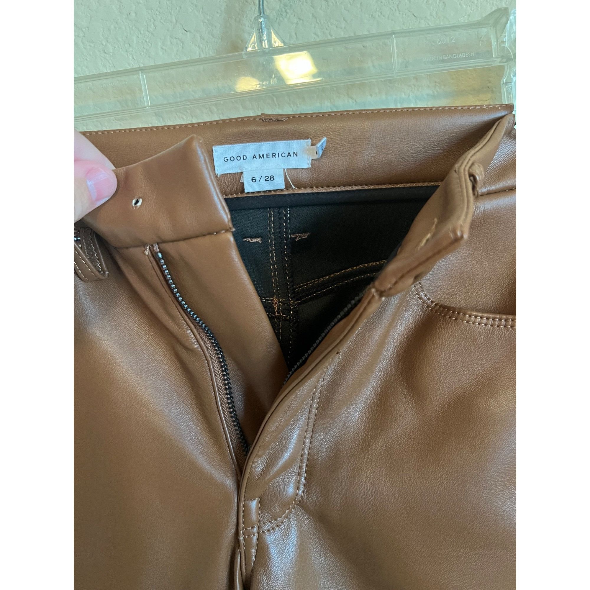 Good American Good American Brown Pants -Size 6/28 Size 28" / US 6 / IT 42 - 2 Thumbnail