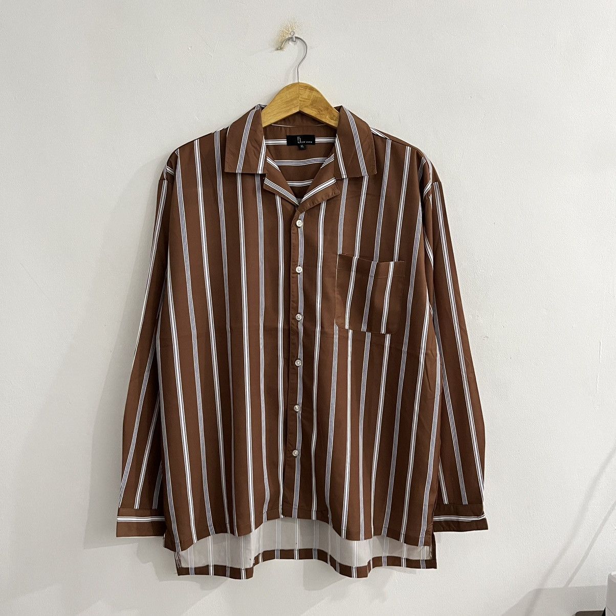 Japanese Brand Zipfive Striped Camcollar Shirt Size US XL / EU 56 / 4 - 1 Thumbnail