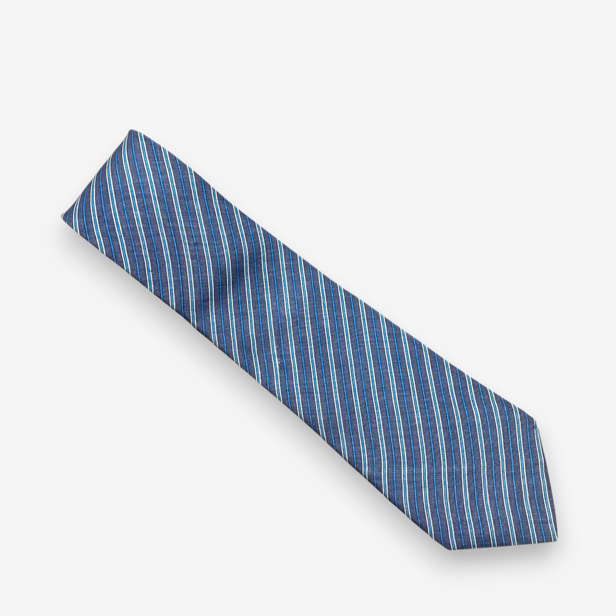 Japanese Brand Vintage Yves Saint Laurent SILK Necktie Cravate Pure Silk Size ONE SIZE - 2 Thumbnail