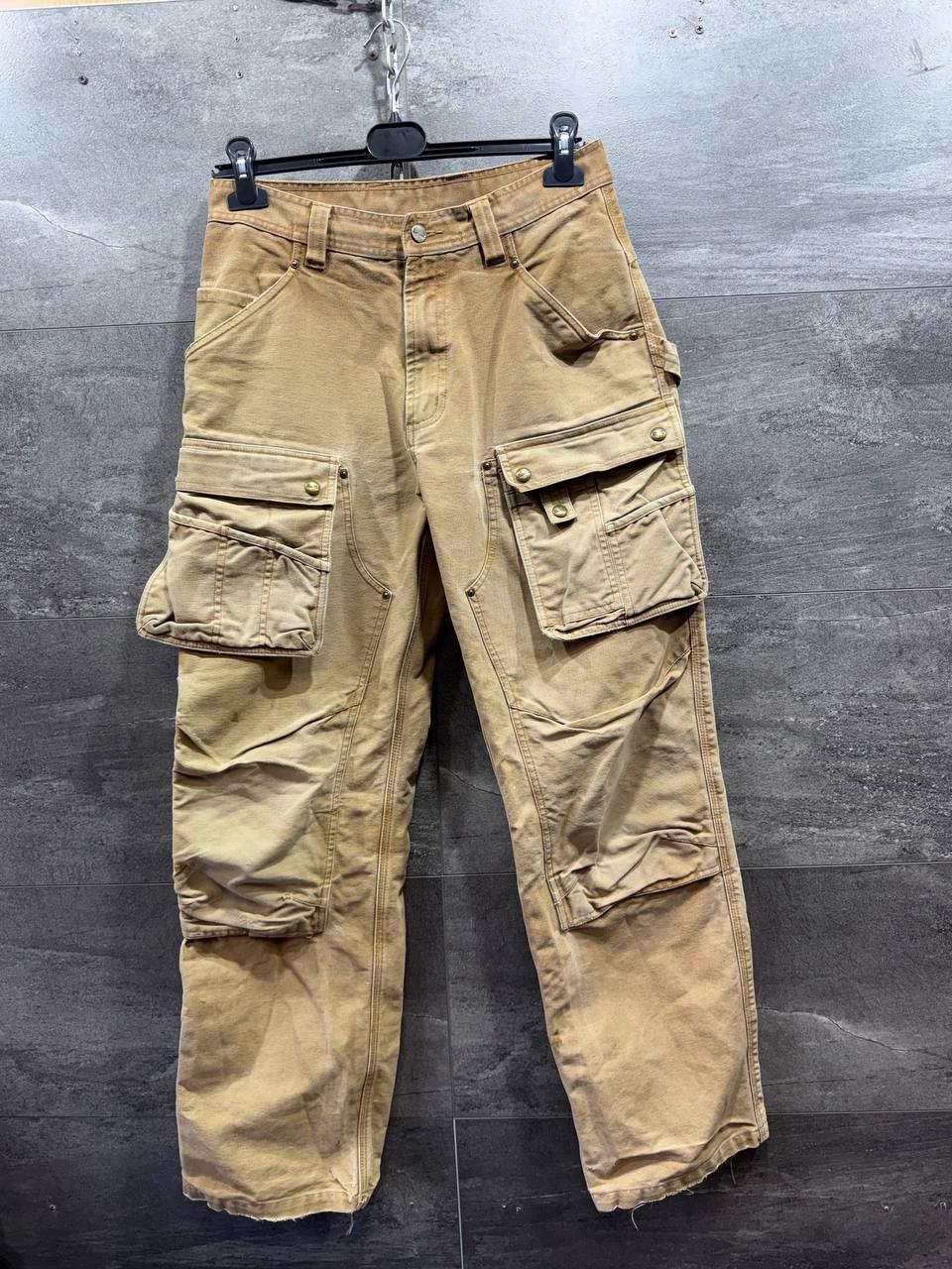Carhartt Carhartt EB219 Tan Brown Cargo Double Knee Work Pants Size US 30 / EU 46 - 1 Thumbnail