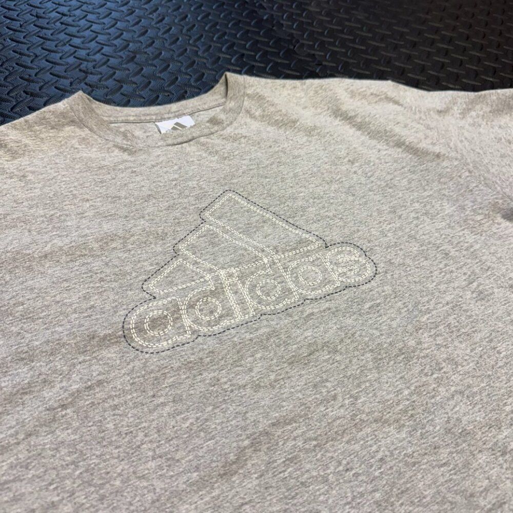 Adidas ADIDAS Grey Baggy T-Shirt Size US XL / EU 56 / 4 - 2 Thumbnail