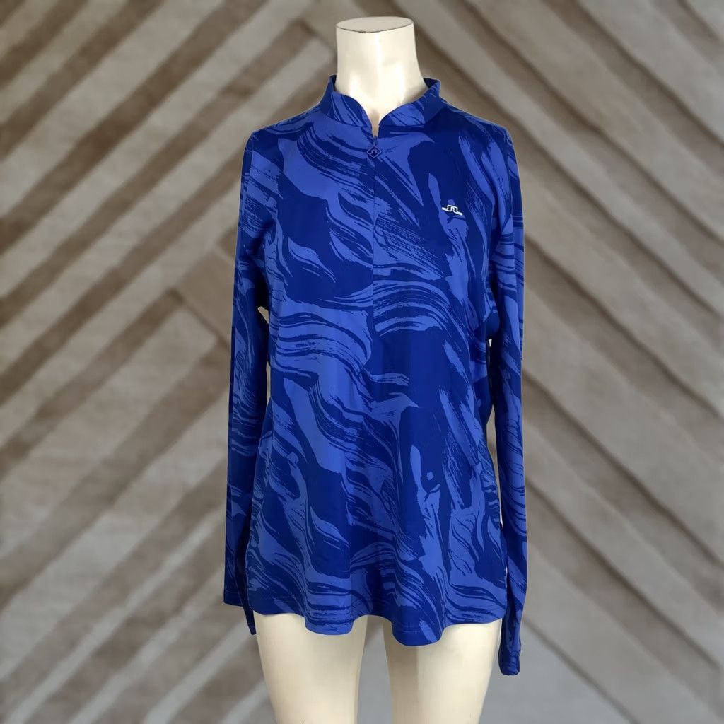 J.Lindeberg J. LINDEBERG MARILYN HALF ZIP MID LAYER PULLOVER TOP BLUE WOMEN'S XL Size XL / US 12-14 / IT 48-50 - 1 Thumbnail